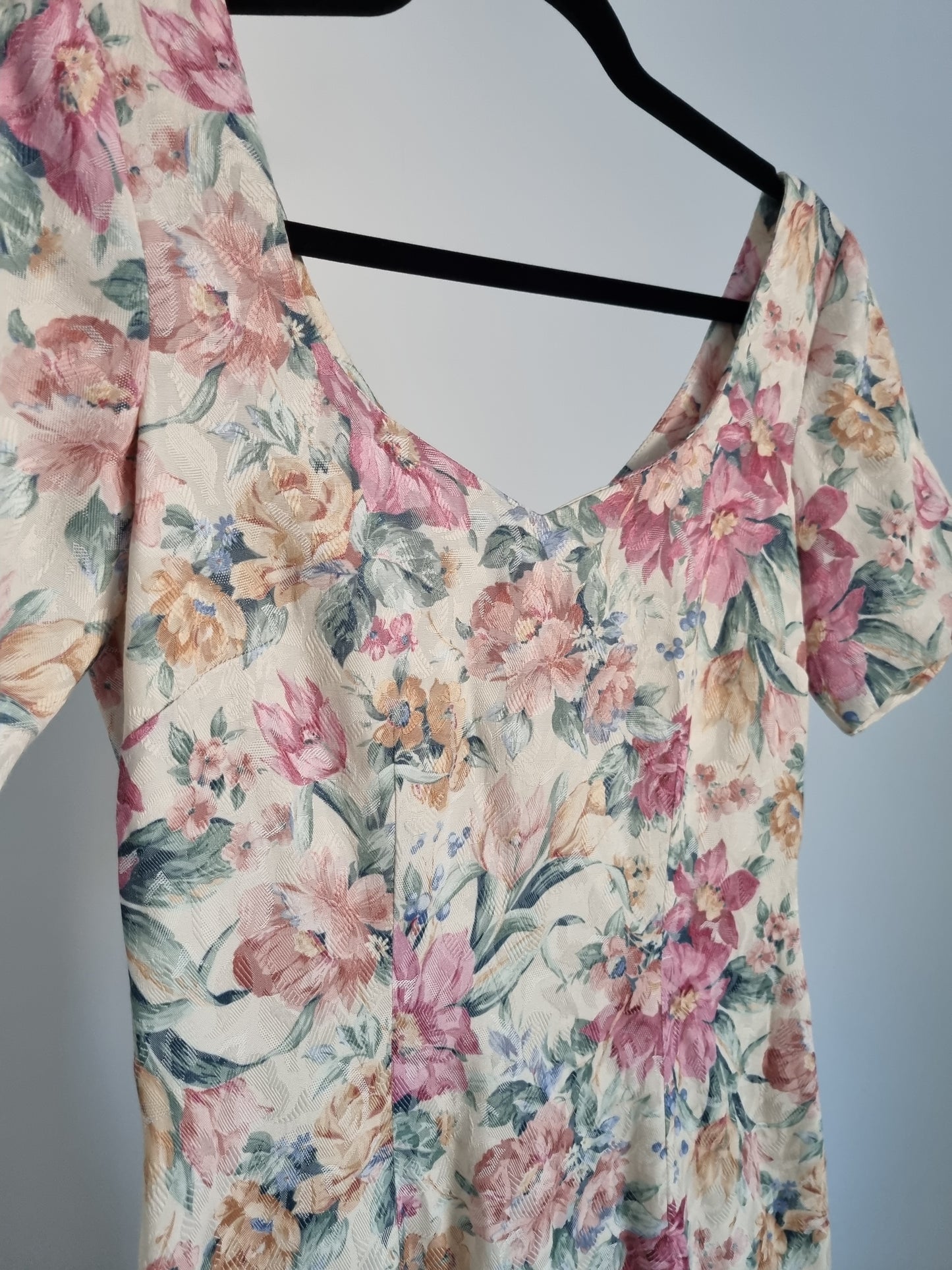 Wedding Guest Floral Mini Dress Monsoon Twilight Vintage Dress UK 6 - Vintage Appreciation Society