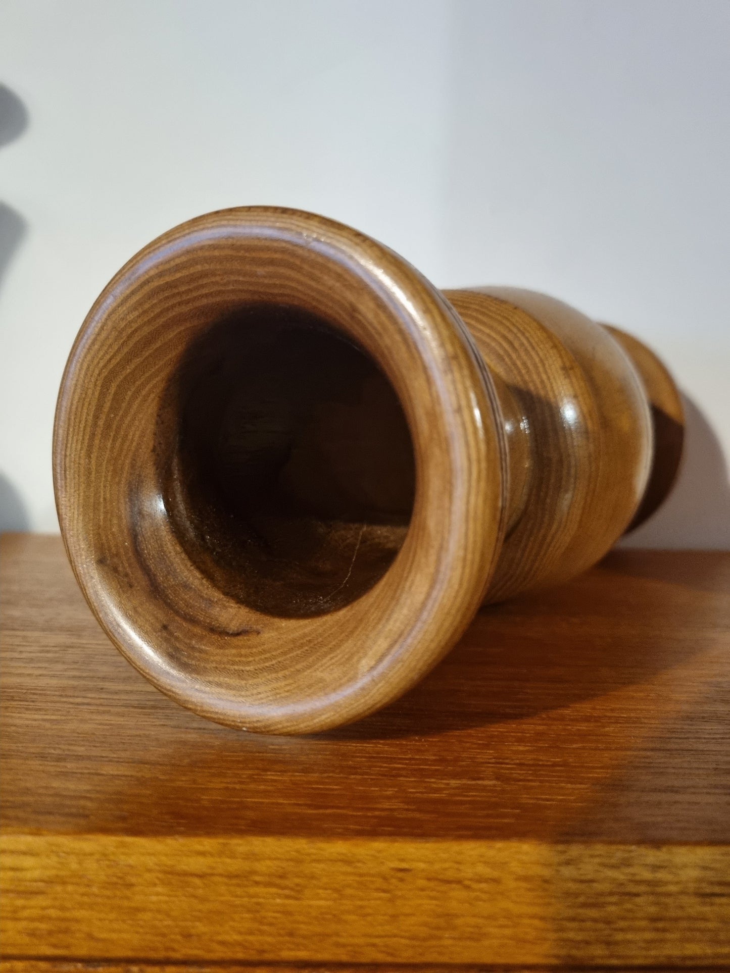Vase Pedestal Handmade Jorvik York Viking Turned Wood Craft