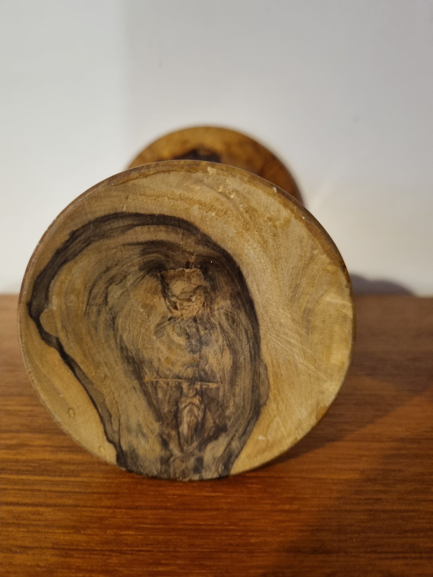 Vase Olive Handmade Vintage Jorvik Turned Wood Spill Vase