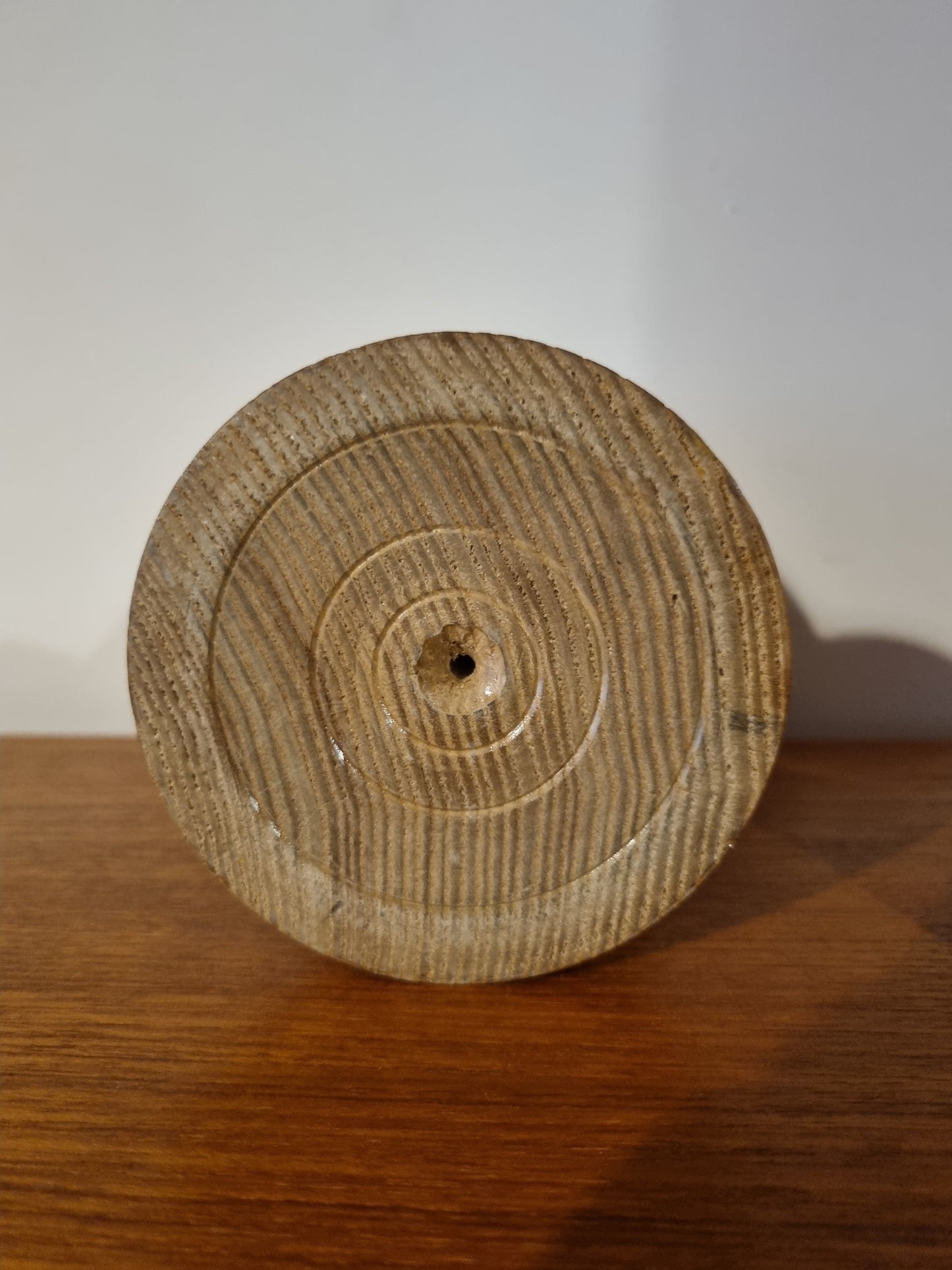 Lidded Pot Cherry Handmade Urn Box Vintage Jorvik Viking Wood