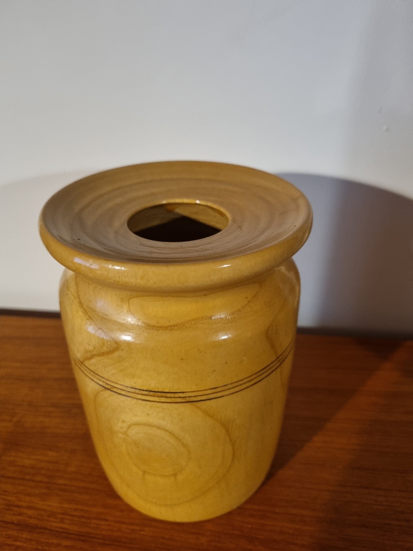Handmade Vintage Jorvik Light Ash Wooden Vase Organic Decor