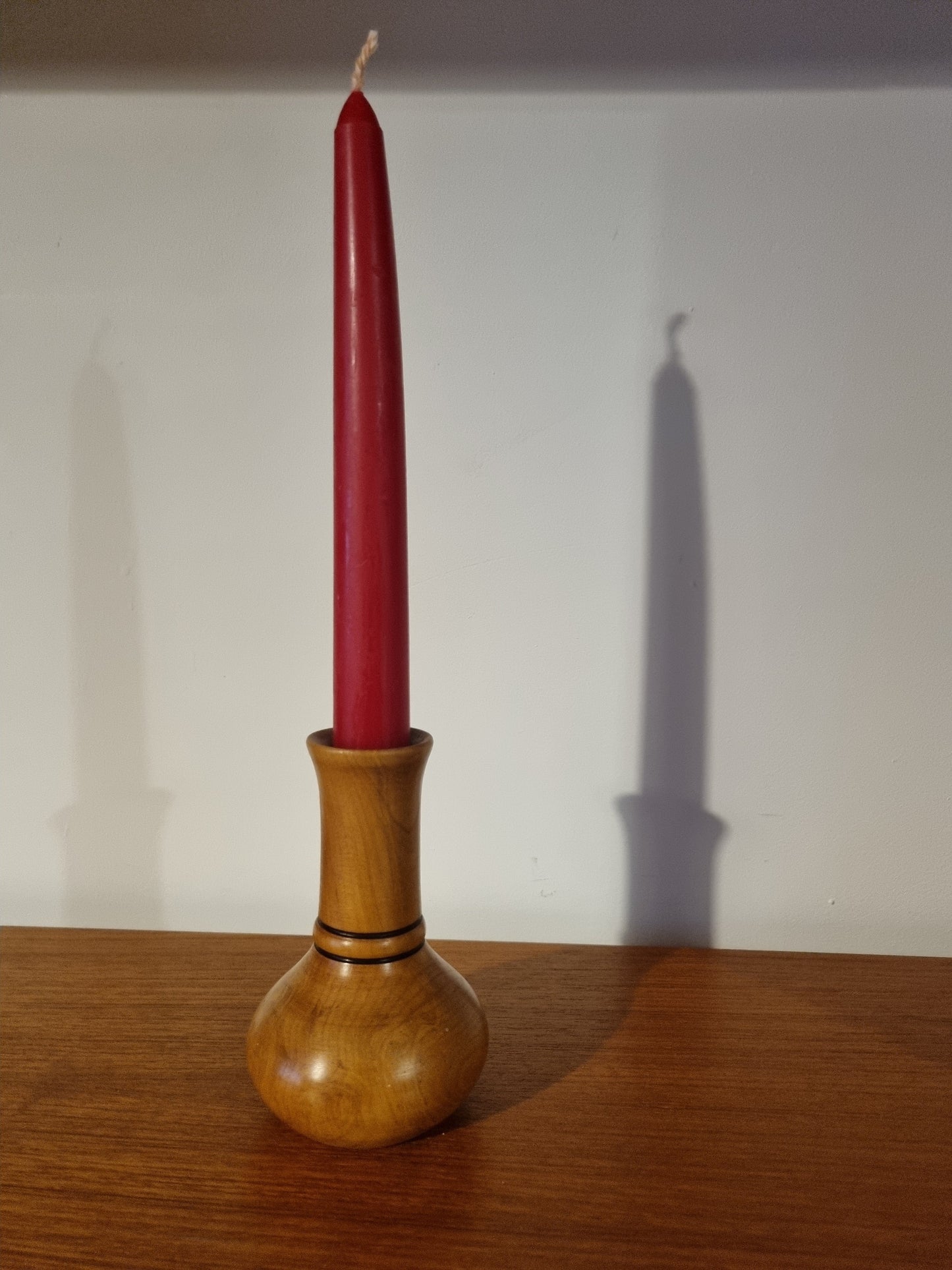 Vase Small Box Wood Mid Century Handmade Vintage Viking Design