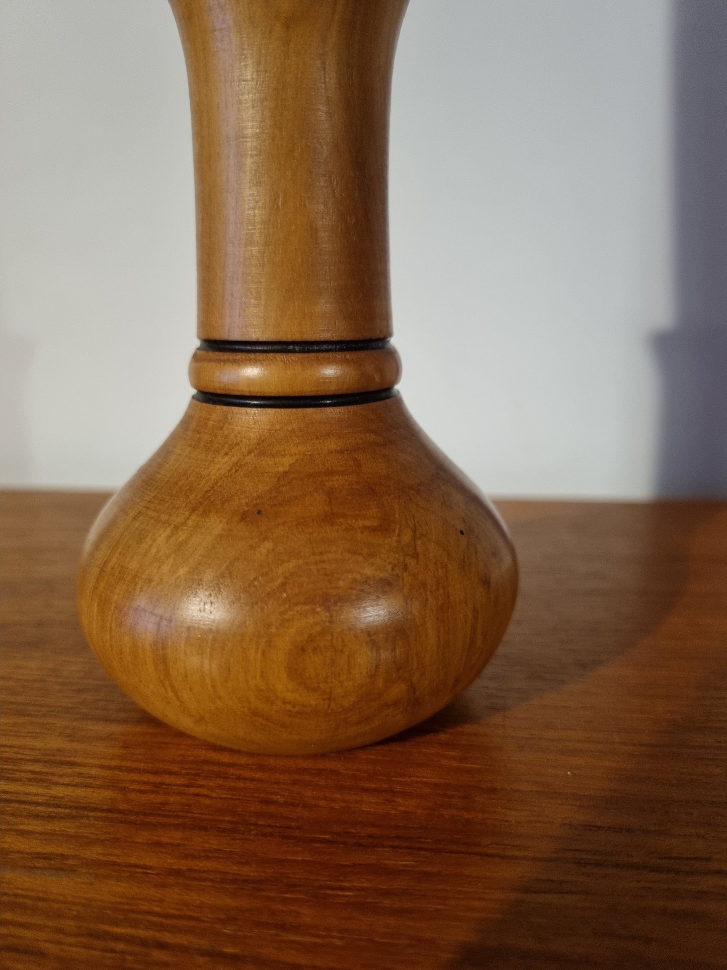 Vase Small Box Wood Mid Century Handmade Vintage Viking Design
