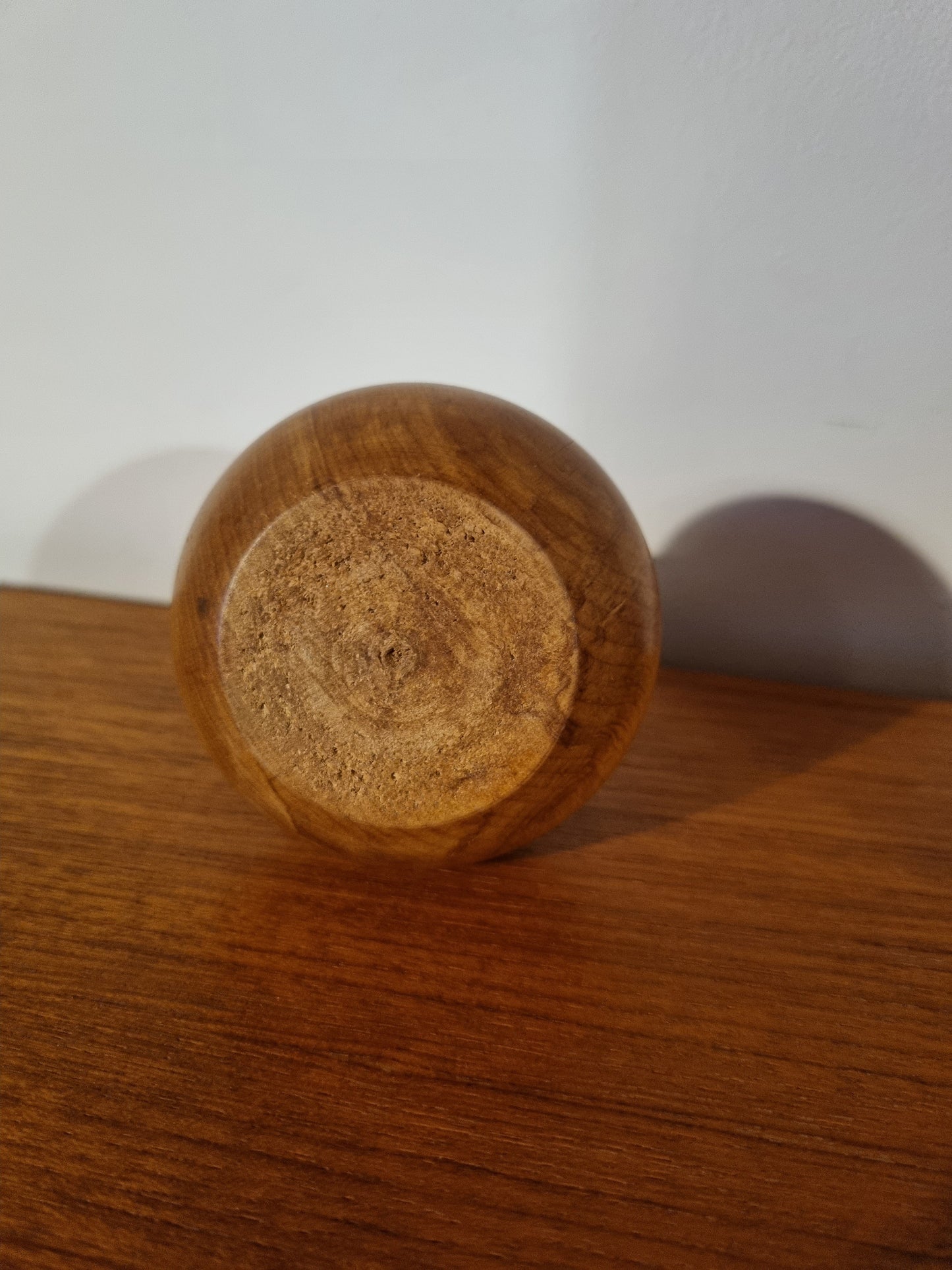 Vase Small Box Wood Mid Century Handmade Vintage Viking Design