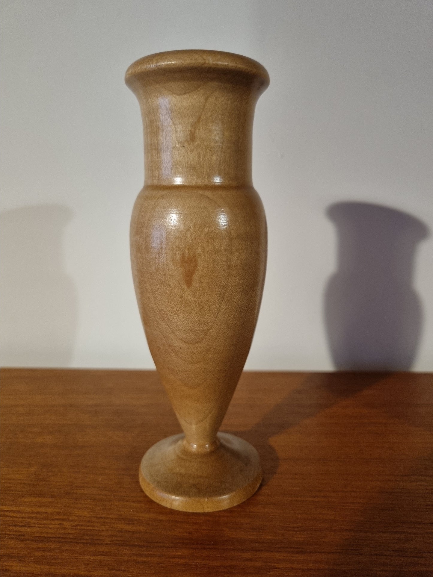 Tall Candlestick Handmade Vintage Jorvik York Viking Wood Decor