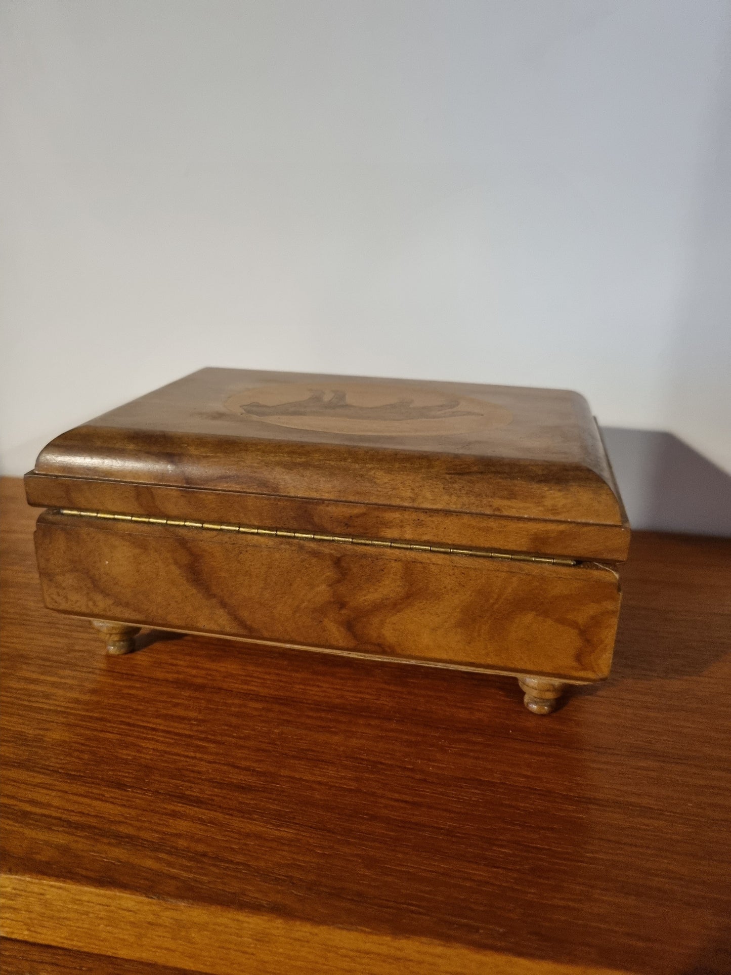 Jewellery Box Inlay Jaguar Handmade Vintage Jorvik Wood