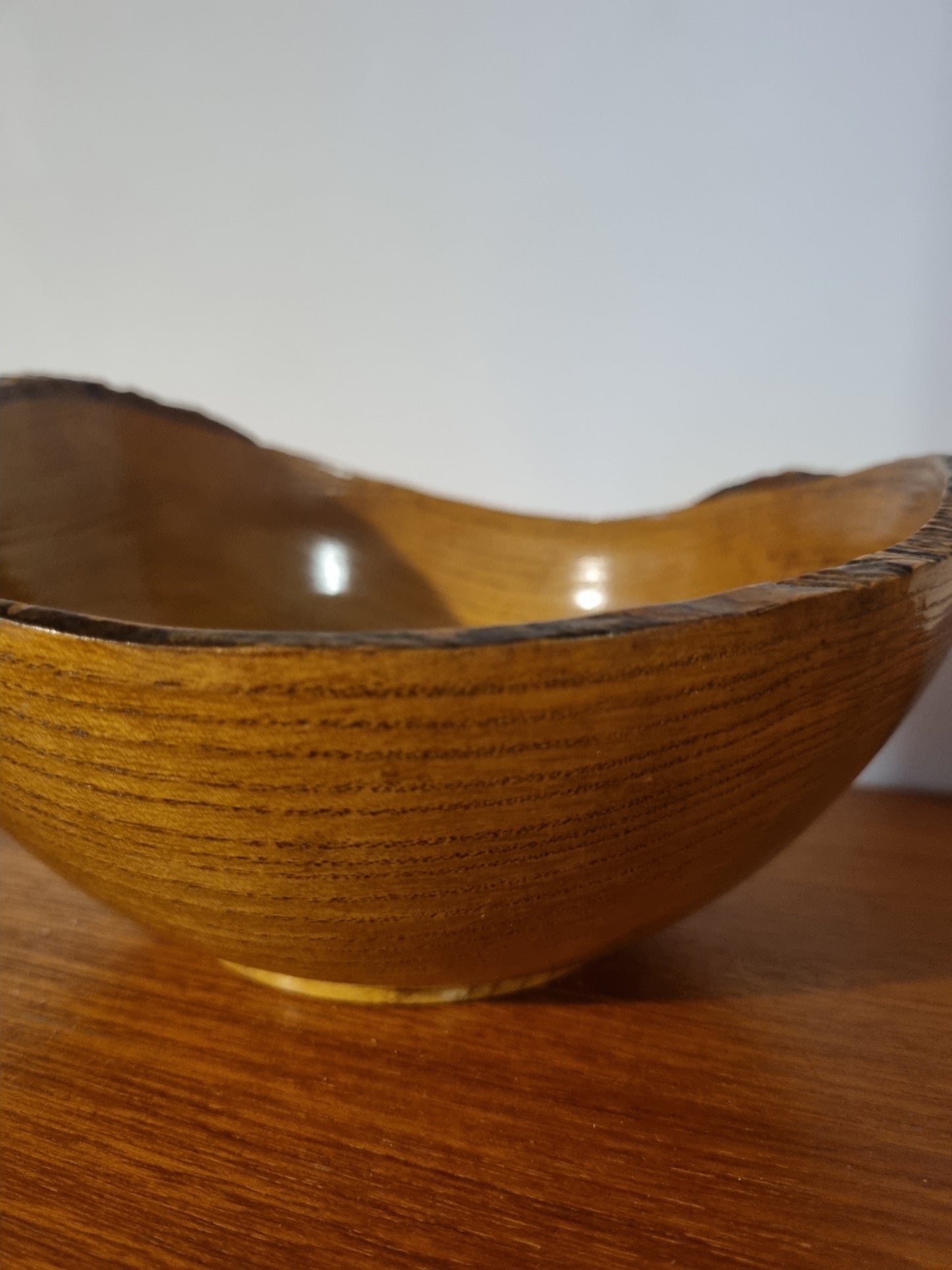 Bowl Live Edge Handmade Vintage Jorvik York Viking Turned Wood