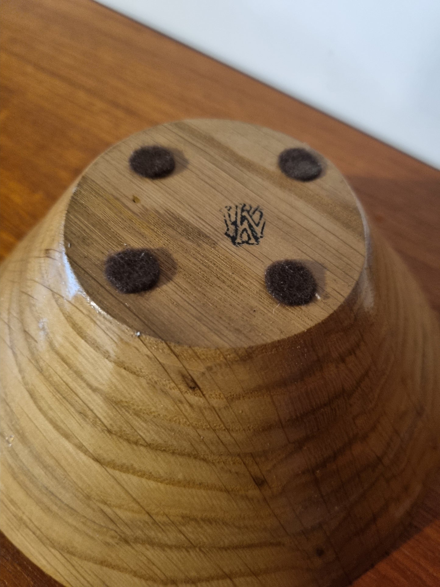 Bowl Conical Handmade Vintage Jorvik York Viking Turned Wood Decor