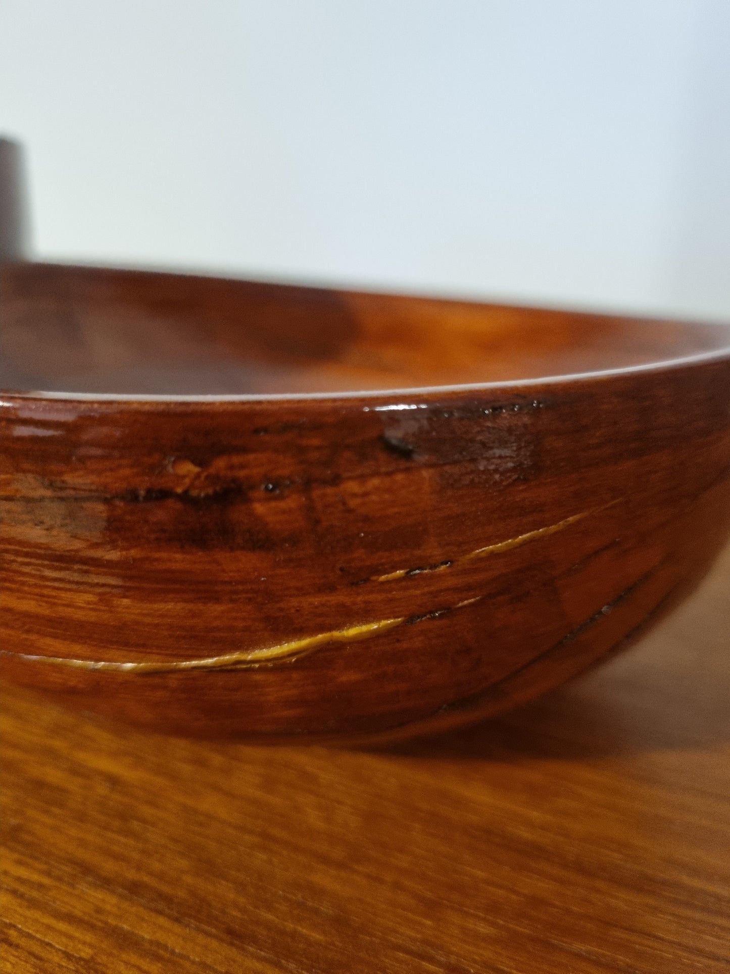 Bowl and Vase Set x2 Handmade Vintage Jorvik Viking Turned Wood