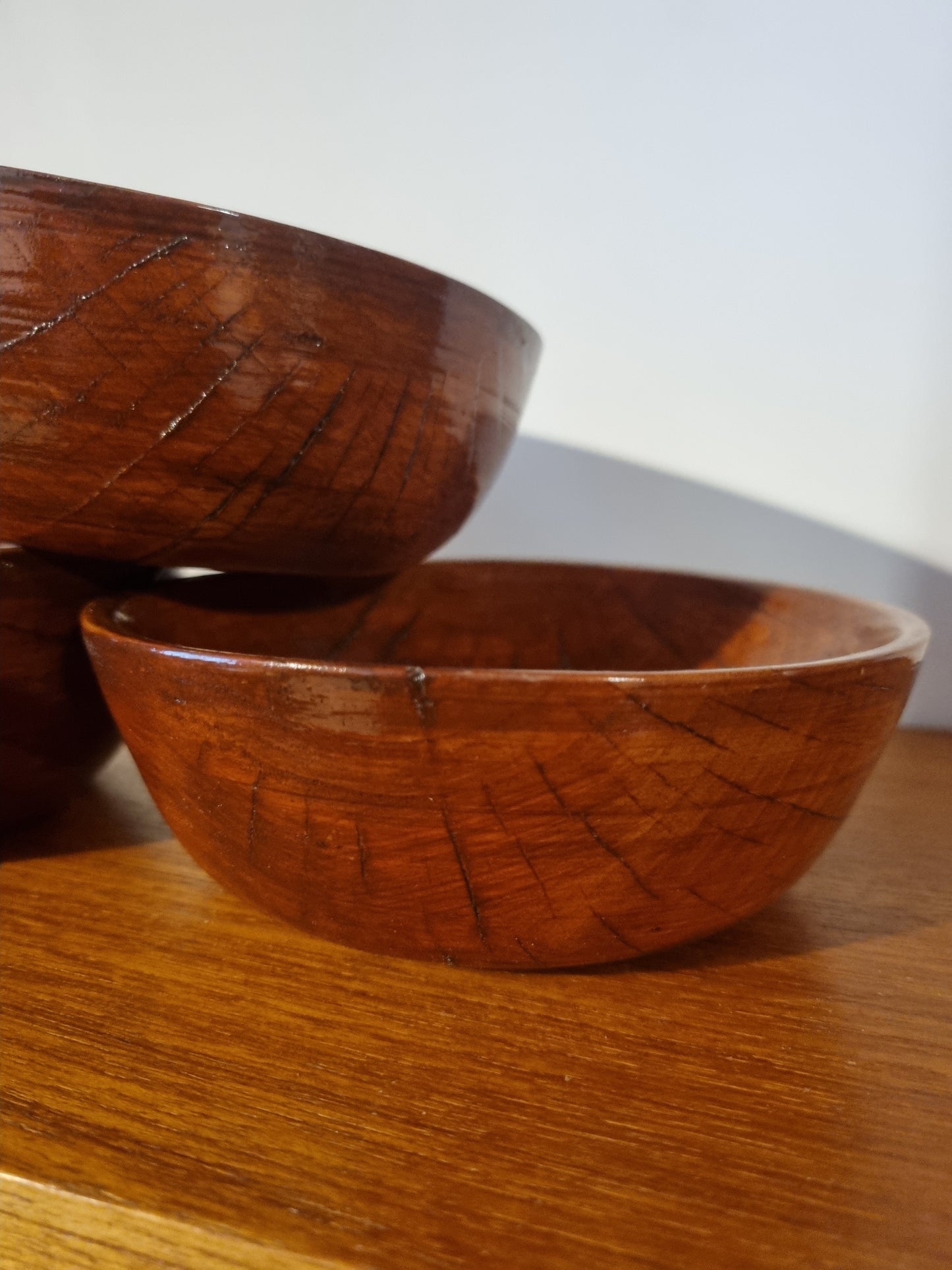 Bowls Set of 3 Handmade Vintage Jorvik York Viking Turned Wood