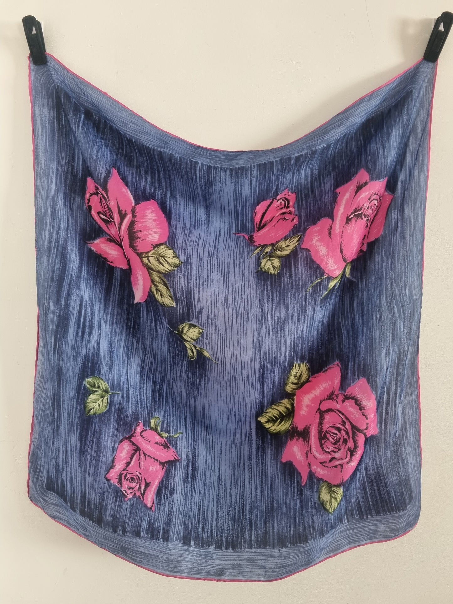 Vintage Roses Handrolled Scarf Polymix 74cmx74cm