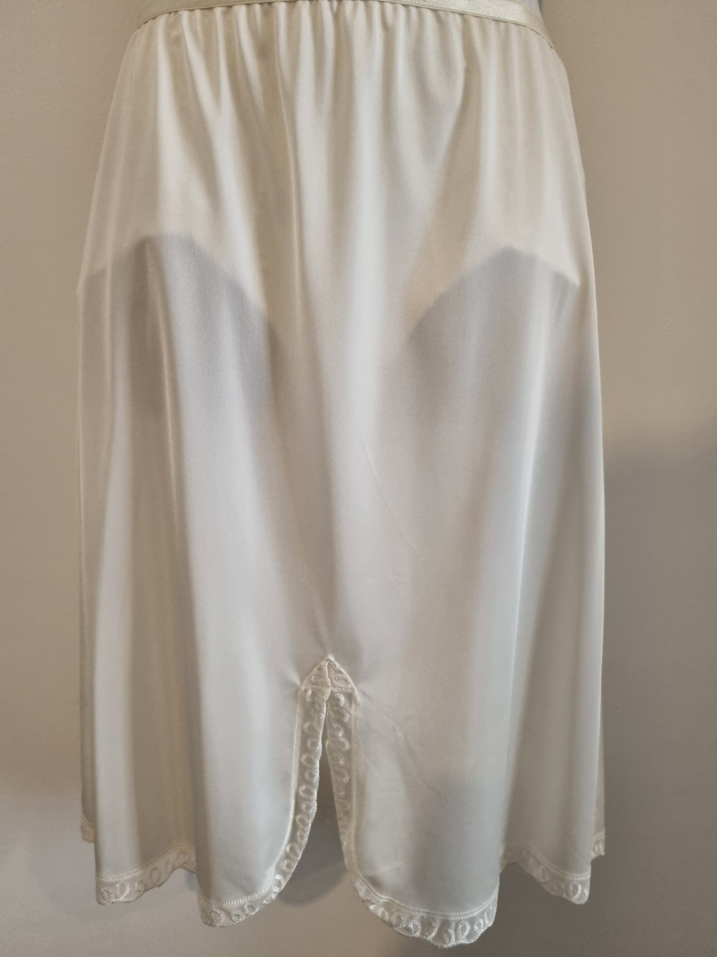 Vintage St Michael Lace Slip Skirt Made in the UK for Elegant Styling