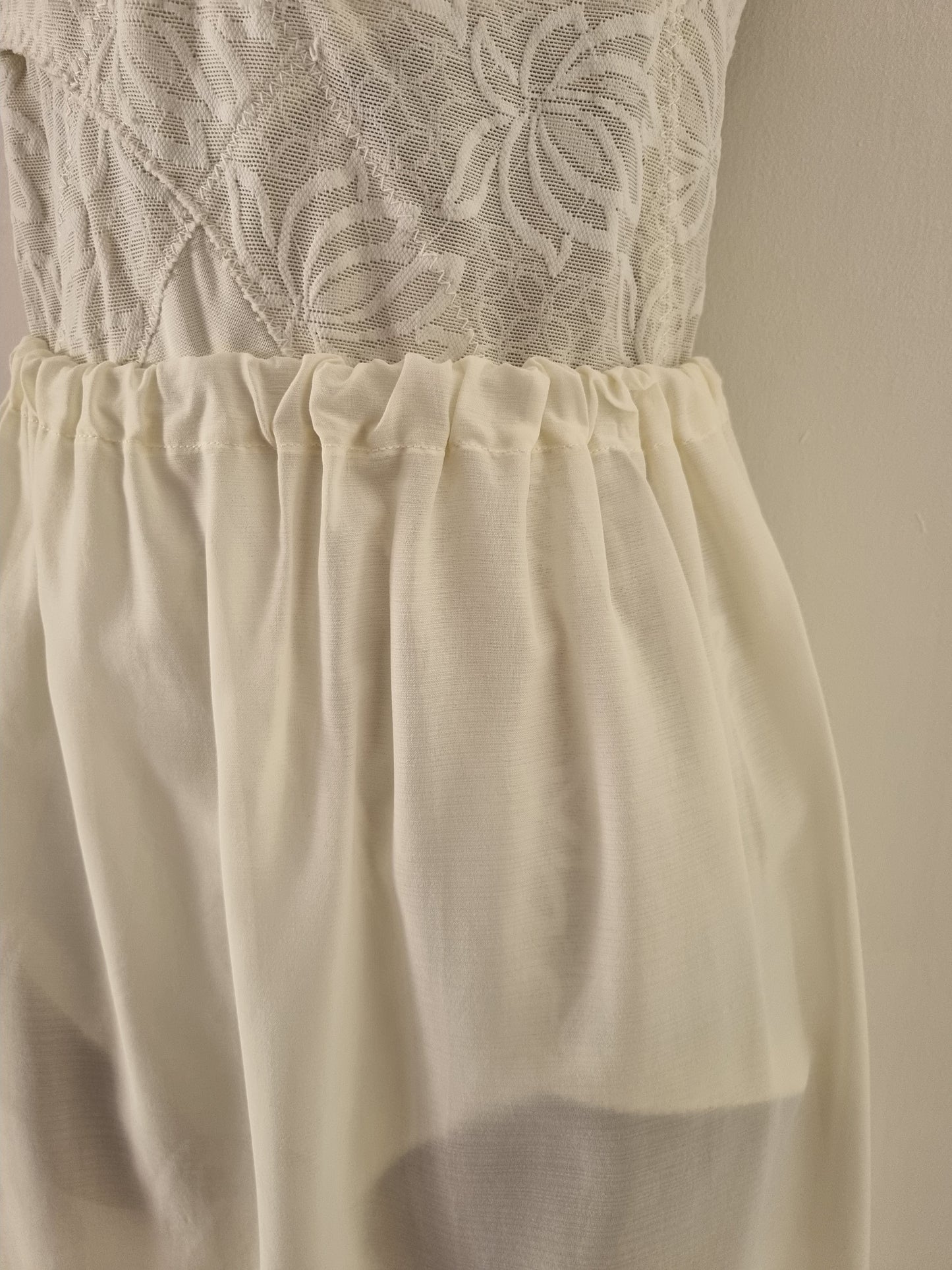 Handmade Vintage Slip Skirt with Lace Ruffle Detail - Vintage Appreciation Society