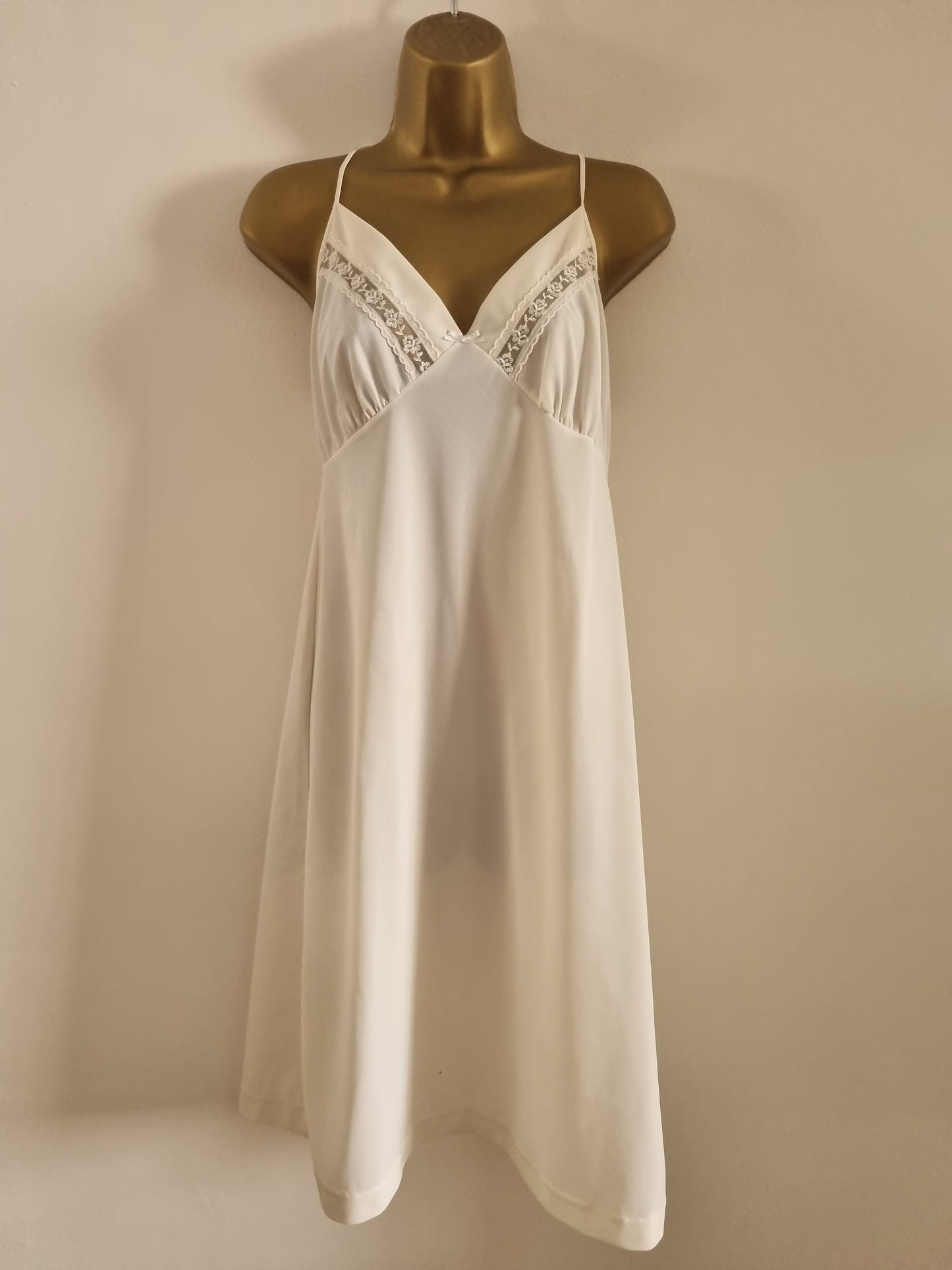 St Michael 1970s Slip Dress Vintage (UK18) Elegant Fashion Piece - Vintage Appreciation Society