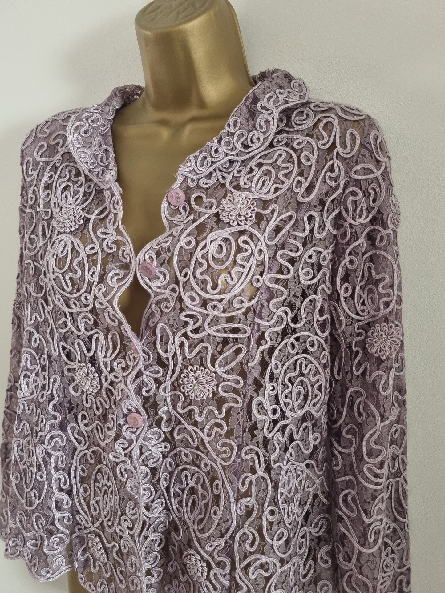 Beautiful Vintage Lilac StephenY 1960s Button Up Shirt Jacket - Vintage Appreciation Society