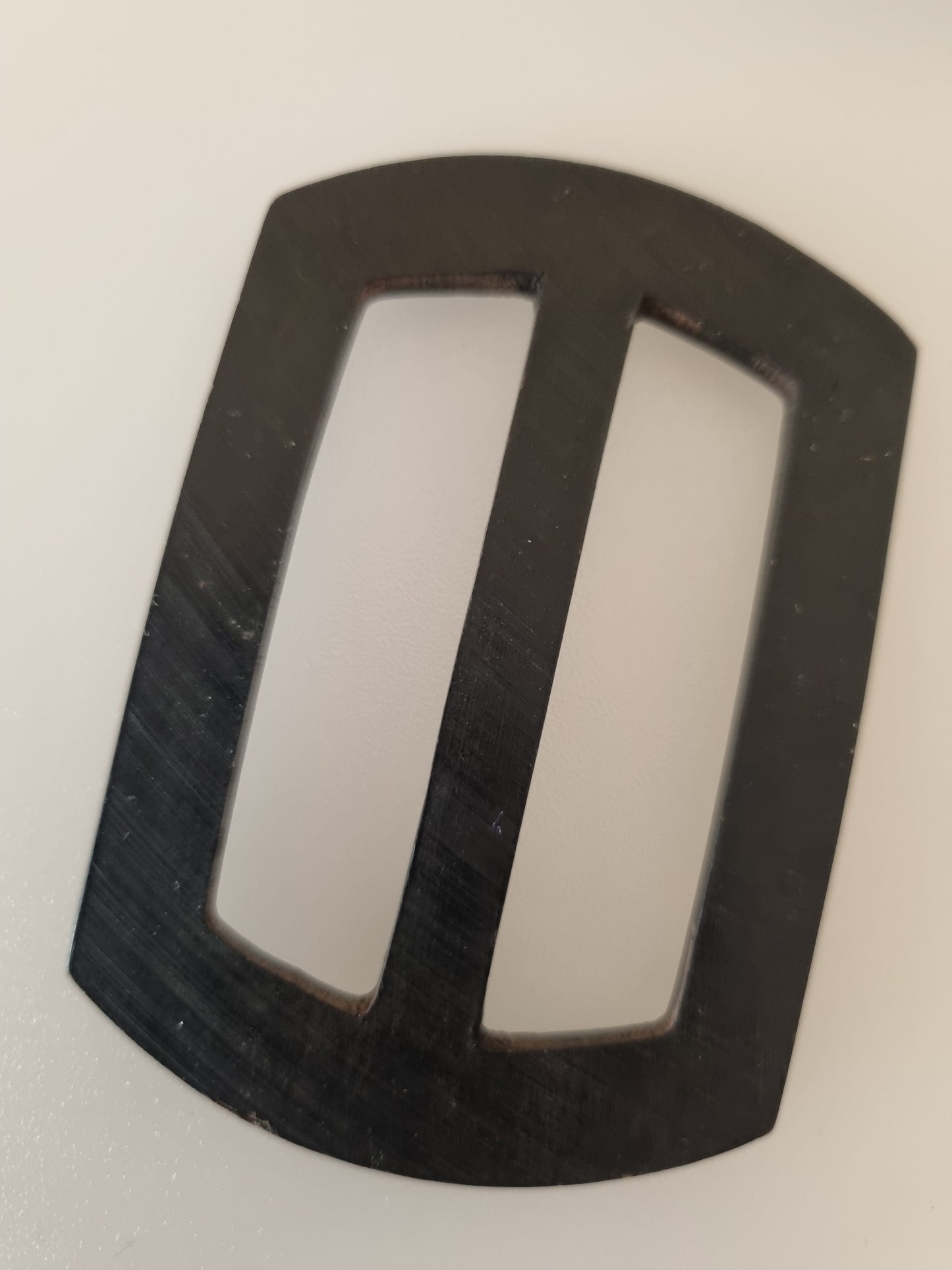Vintage Buckle Black Plastic. For Belts, Sewing, Scarves, Crafts