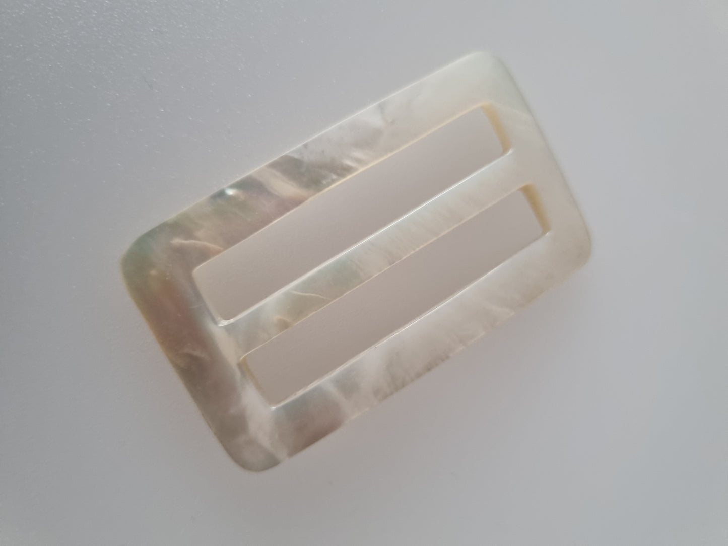 Vintage Buckle Pearlised. For Belts, Sewing, Scarves, Crafts