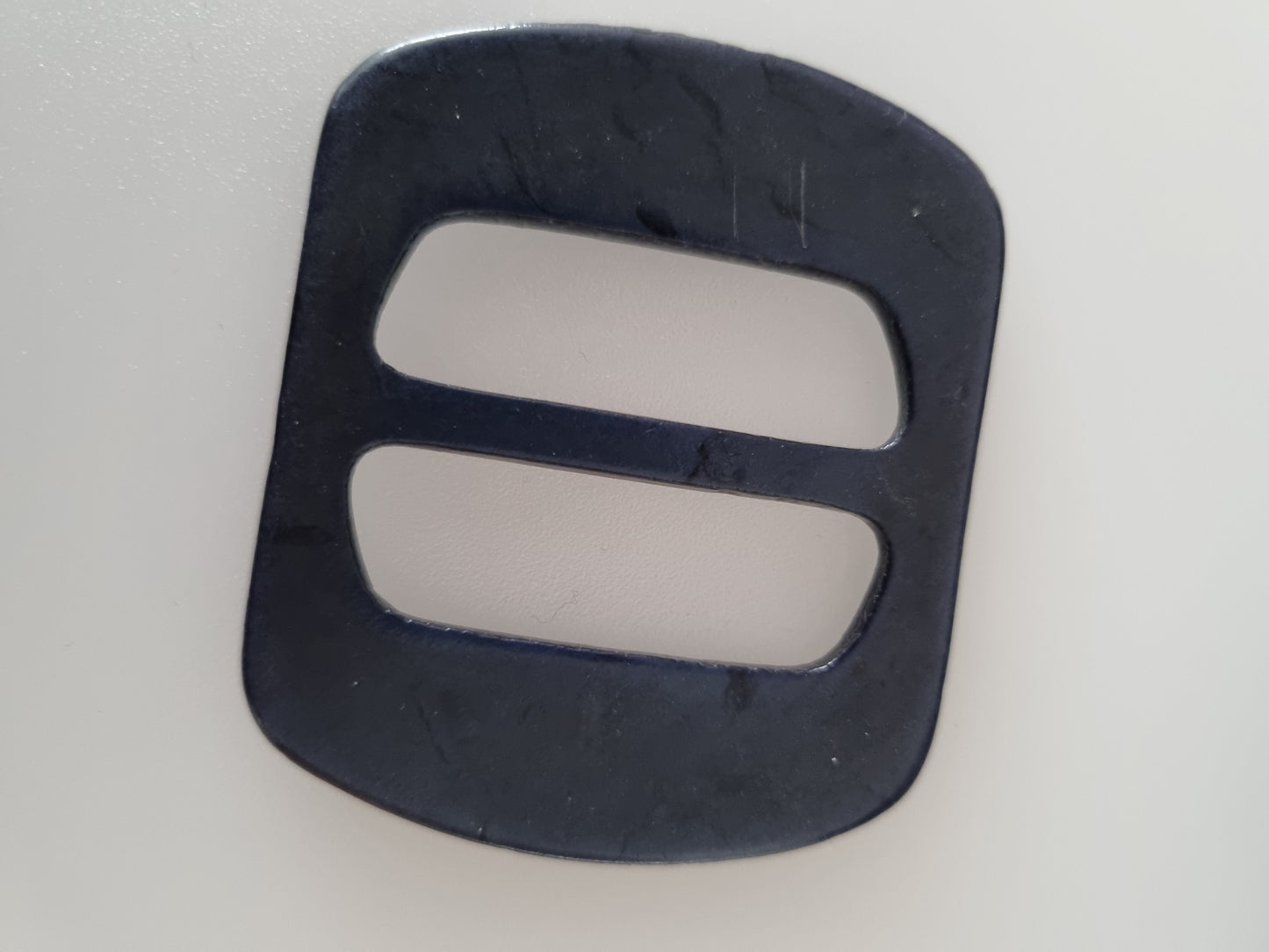 Vintage Buckle Navy Blue Geometric. For Belts, Sewing, Scarves, Crafts