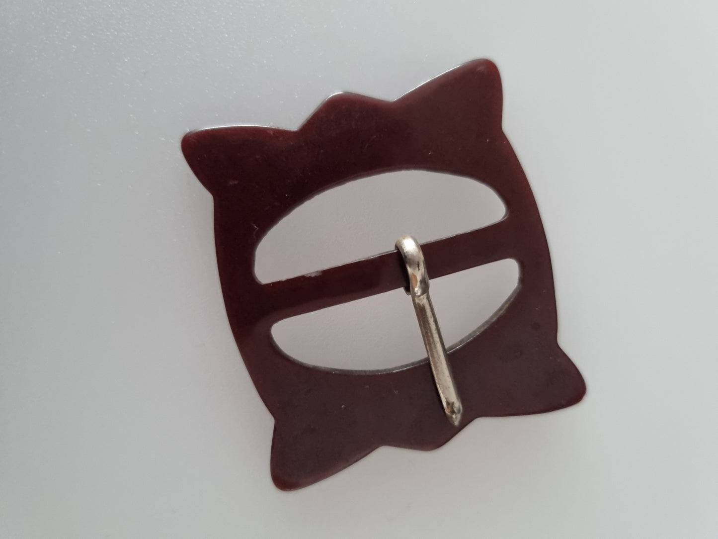 Vintage Buckle Brown. For Belts, Sewing, Scarves, Crafts