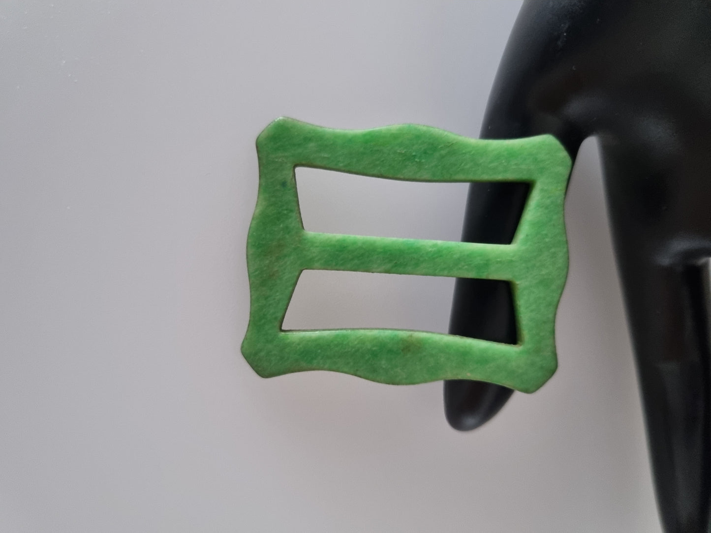 Vintage Buckle Light Green. For Belts, Sewing, Scarves, Crafts