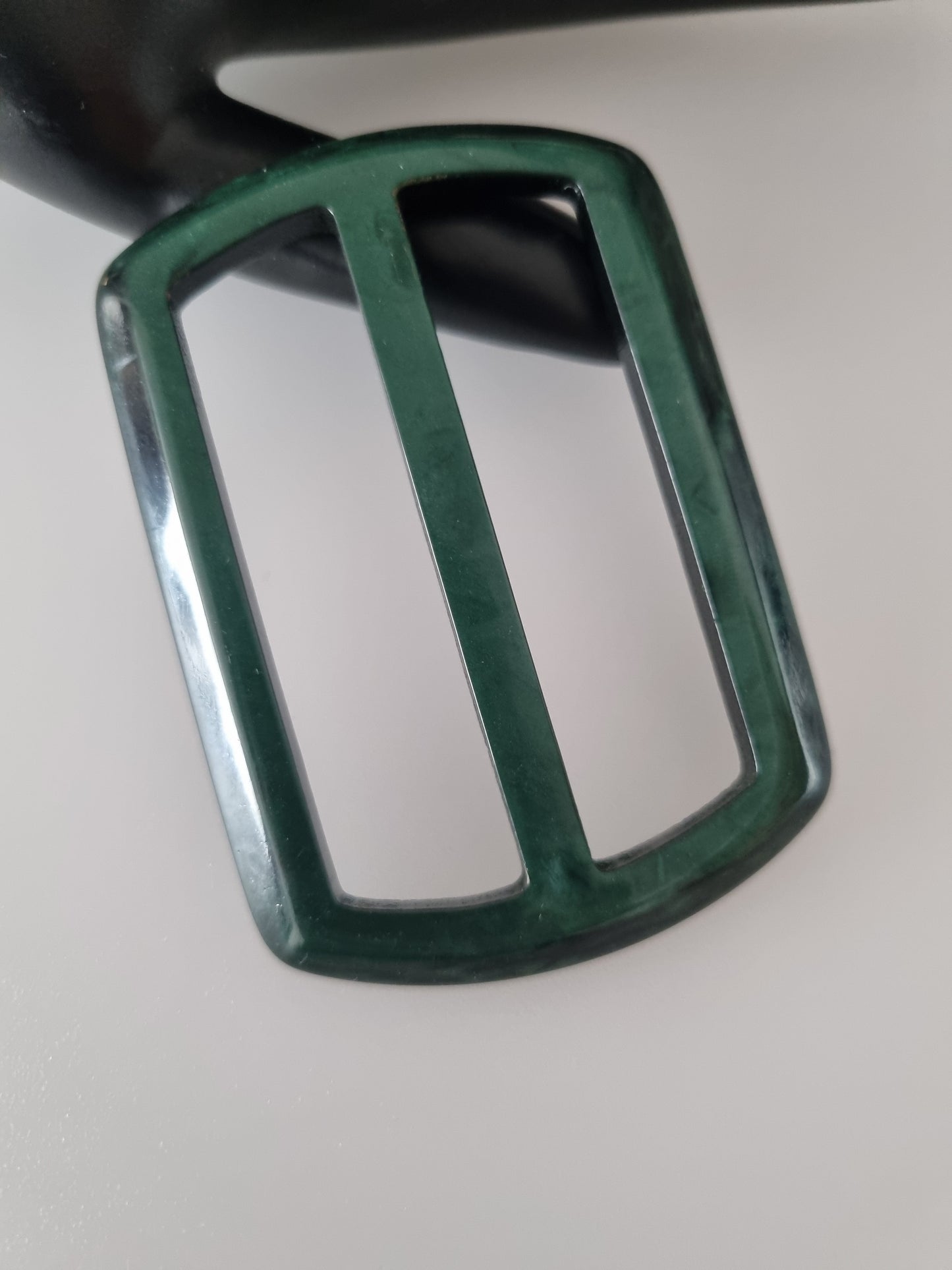 Vintage Buckle Dark Green. For Belts, Sewing, Scarves, Crafts
