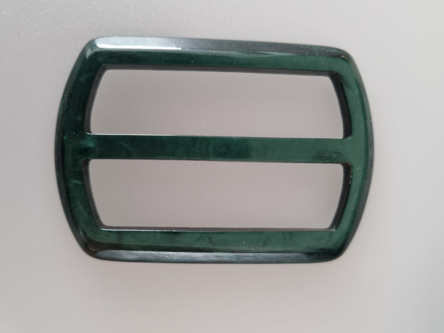 Vintage Buckle Dark Green. For Belts, Sewing, Scarves, Crafts