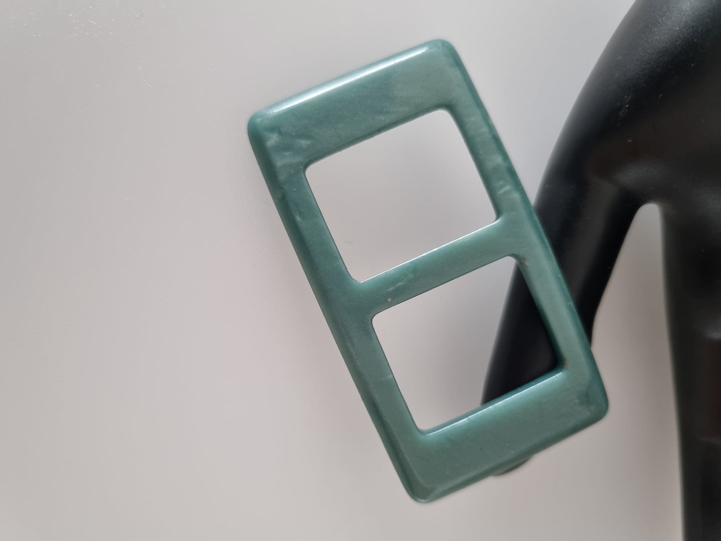 Vintage Buckle Teal Blue Green. For Belts, Sewing, Scarves, Crafts