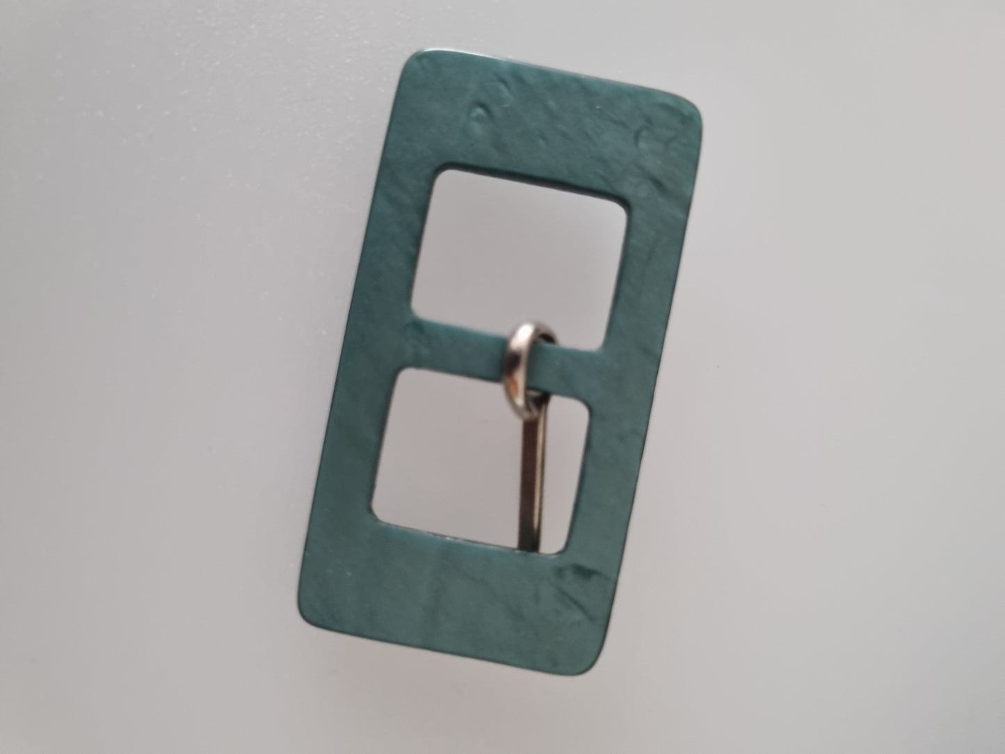 Vintage Buckle Teal Blue Green. For Belts, Sewing, Scarves, Crafts
