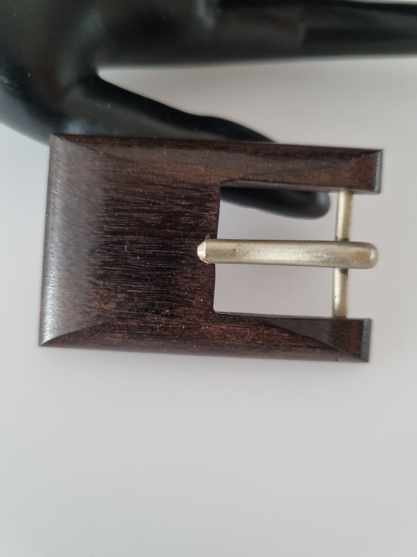 Vintage Buckle Wood Effect Brown. For Belts, Sewing, Scarves, Crafts
