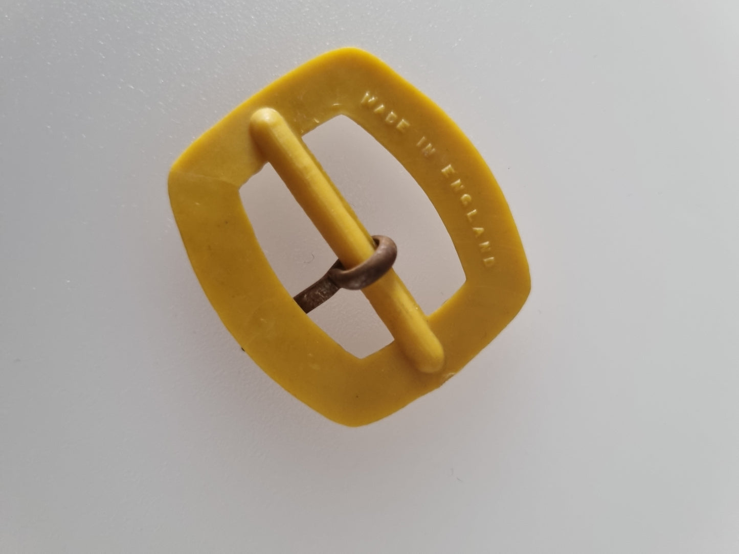 Vintage Buckle Mustard Yellow. For Belts, Sewing, Scarves, Crafts