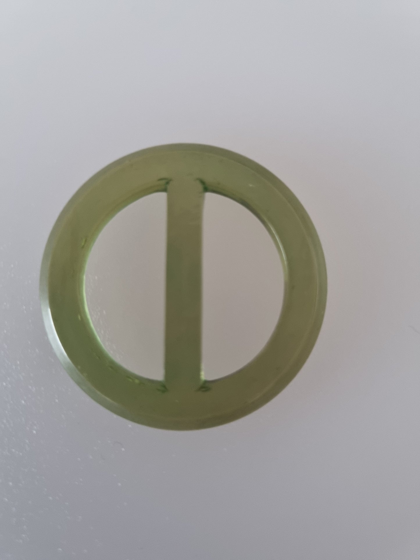 Vintage Buckle Green. For Belts, Sewing, Scarves, Crafts
