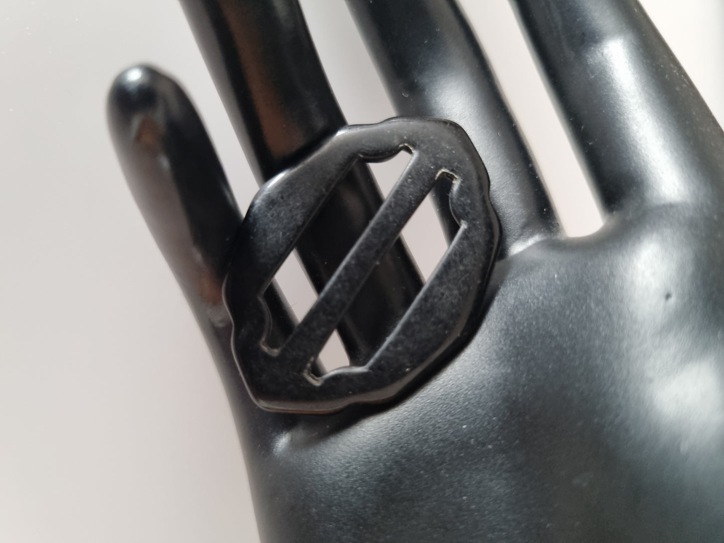 Vintage Buckle Black. For Belts, Sewing, Scarves, Crafts