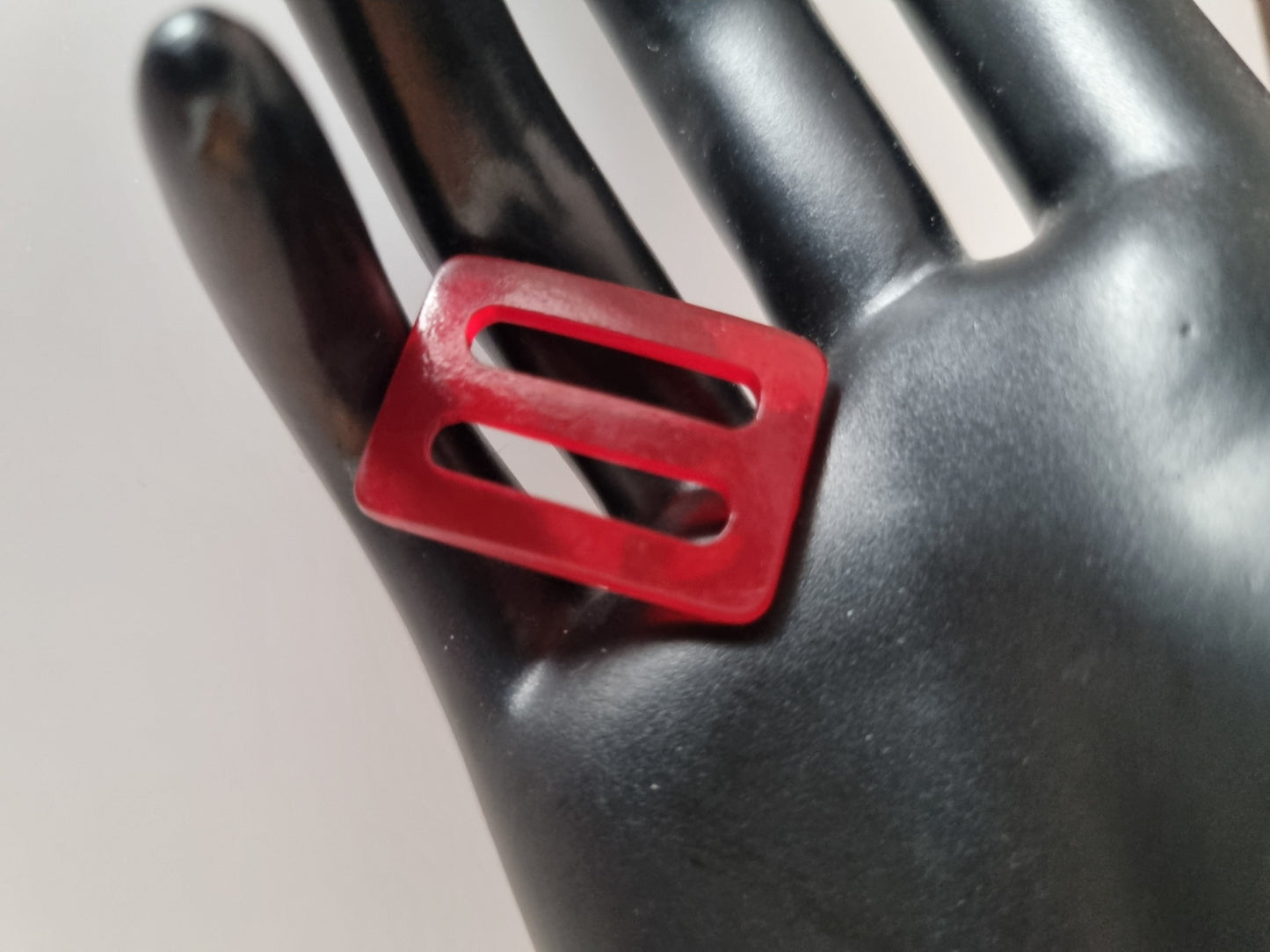 Vintage Buckle Red. For Belts, Sewing, Scarves, Crafts