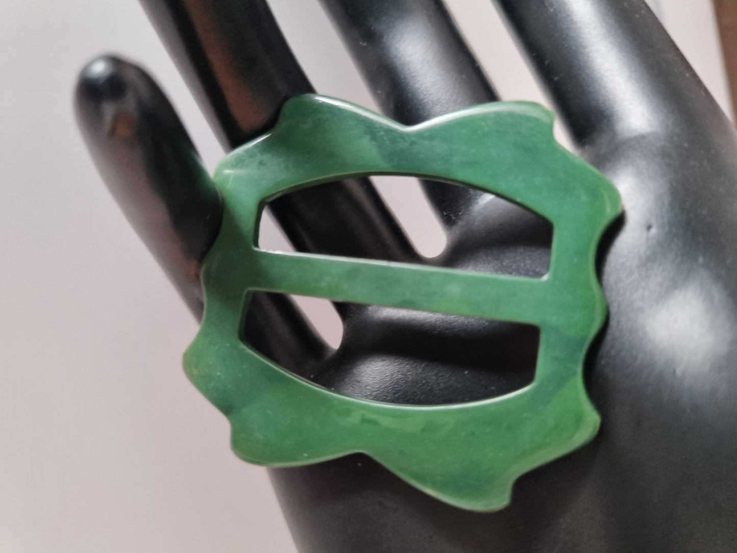Vintage Buckle Green. For Belts, Sewing, Scarves, Crafts