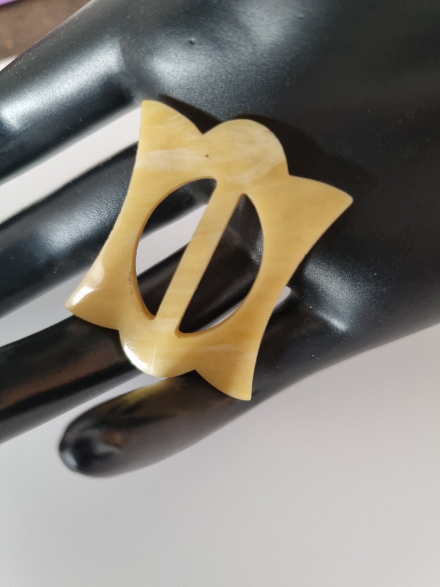 Vintage Buckle Yellow. For Belts, Sewing, Scarves, Crafts