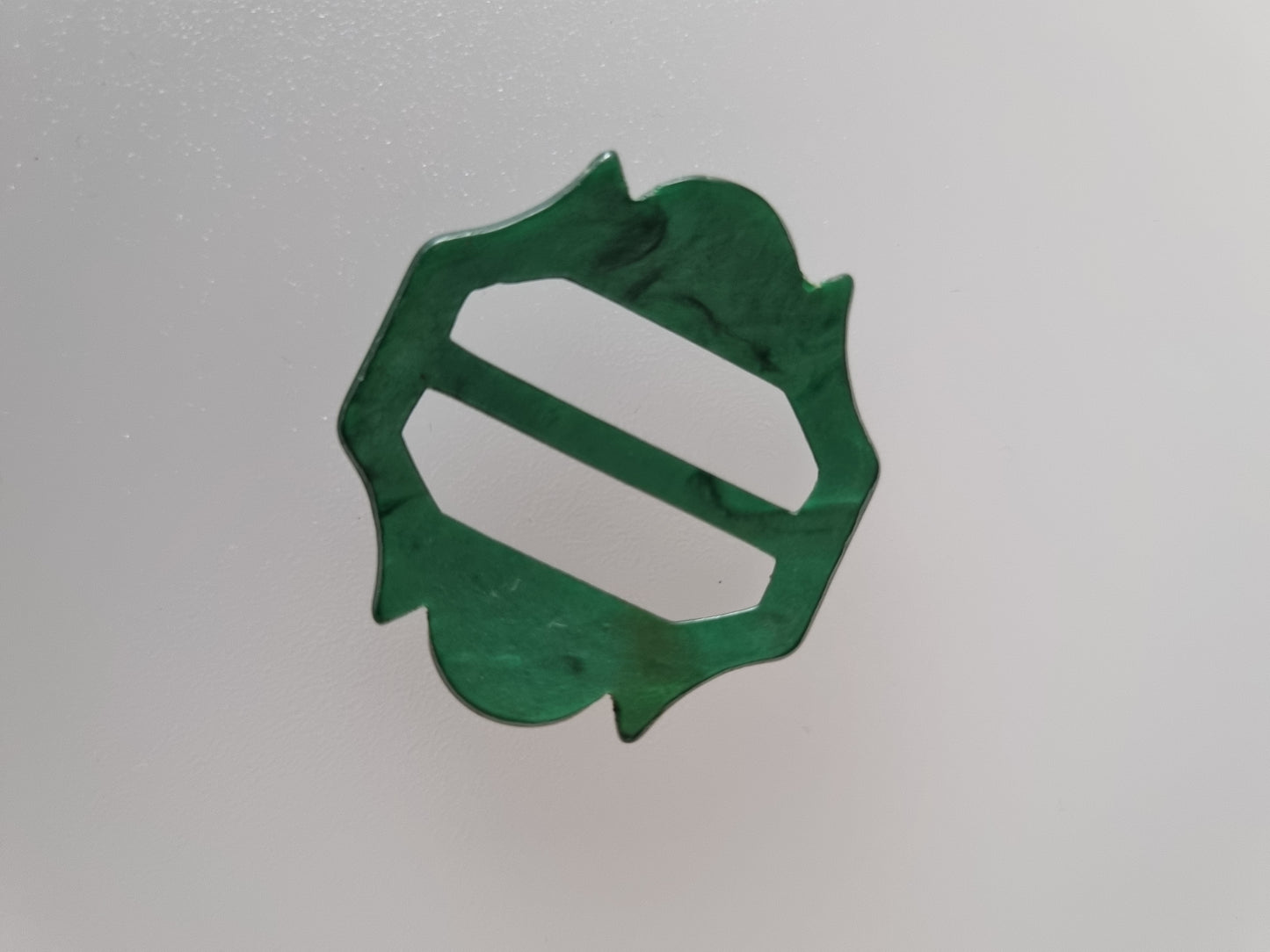 Vintage Buckle Green. For Belts, Sewing, Scarves, Crafts