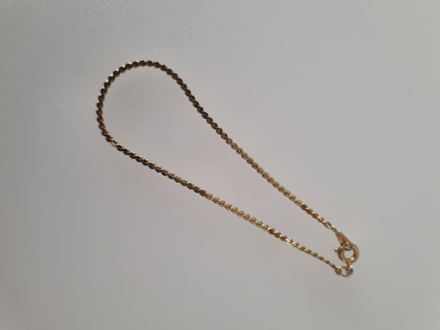 Vintage Bracelet Gold Tone Costume Herringbone Jewellery