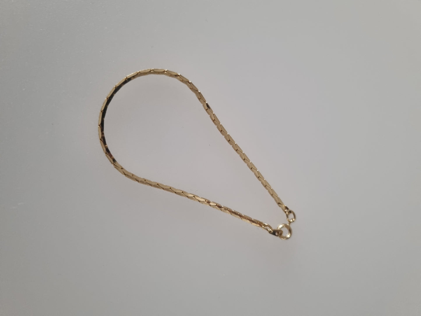 Vintage Bracelet Gold Tone Costume Herringbone Jewellery