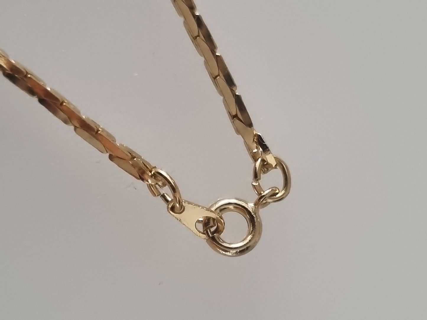 Vintage Bracelet Gold Tone Costume Herringbone Jewellery