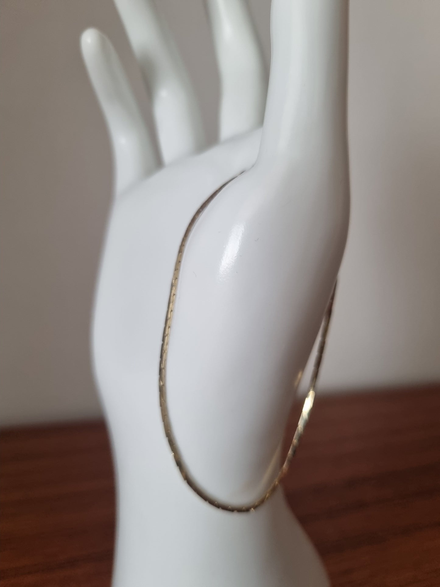 Vintage Bracelet Gold Tone Costume Herringbone Jewellery