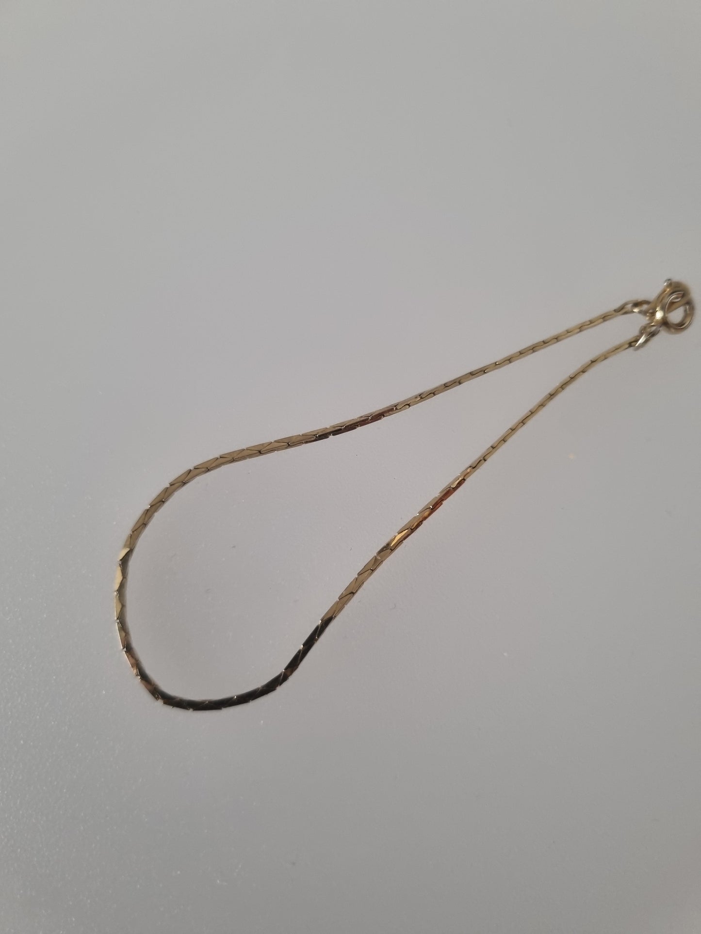 Vintage Bracelet Gold Tone Costume Herringbone Jewellery