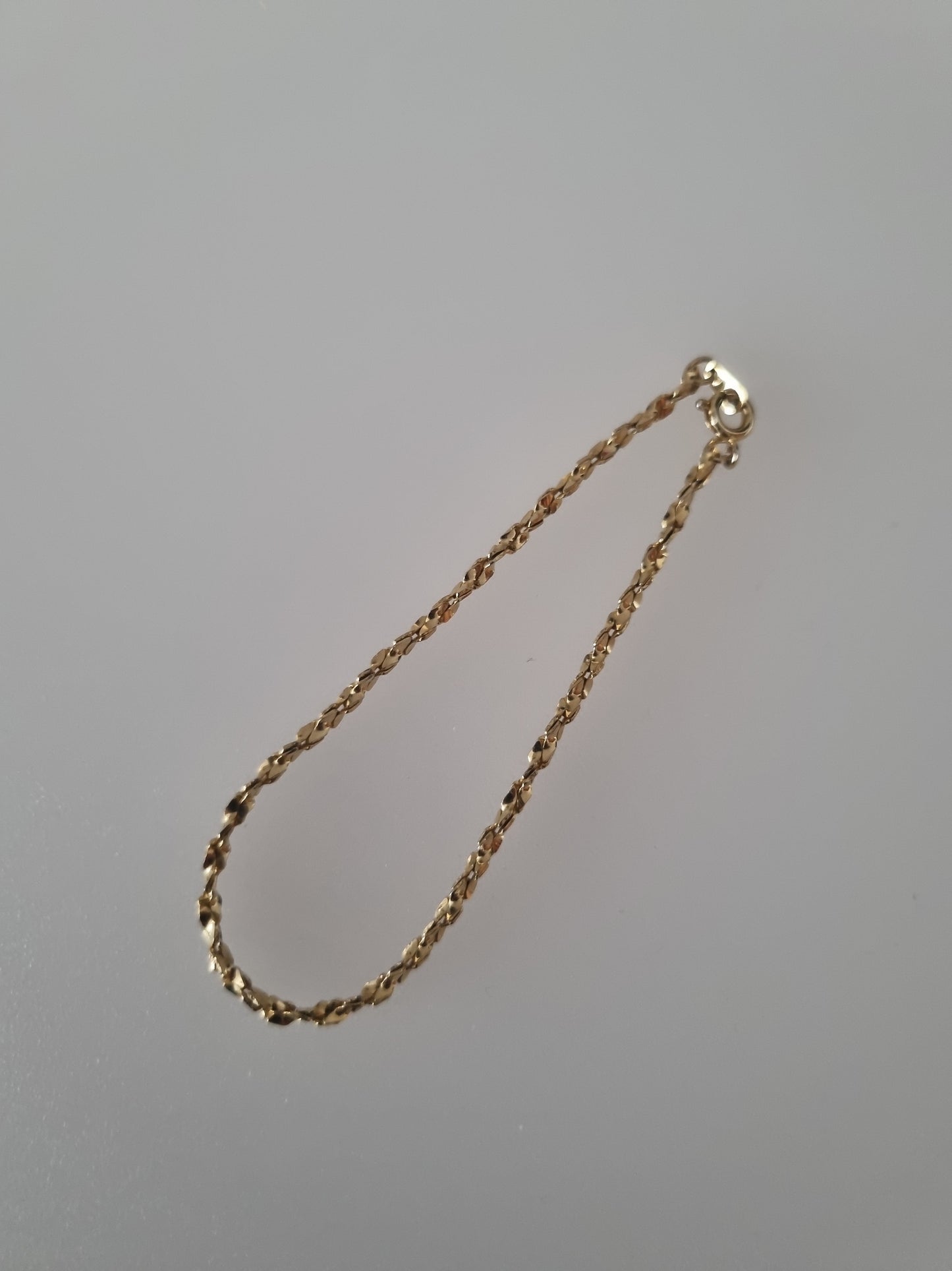 Vintage Bracelet Gold Tone Costume Herringbone Jewellery