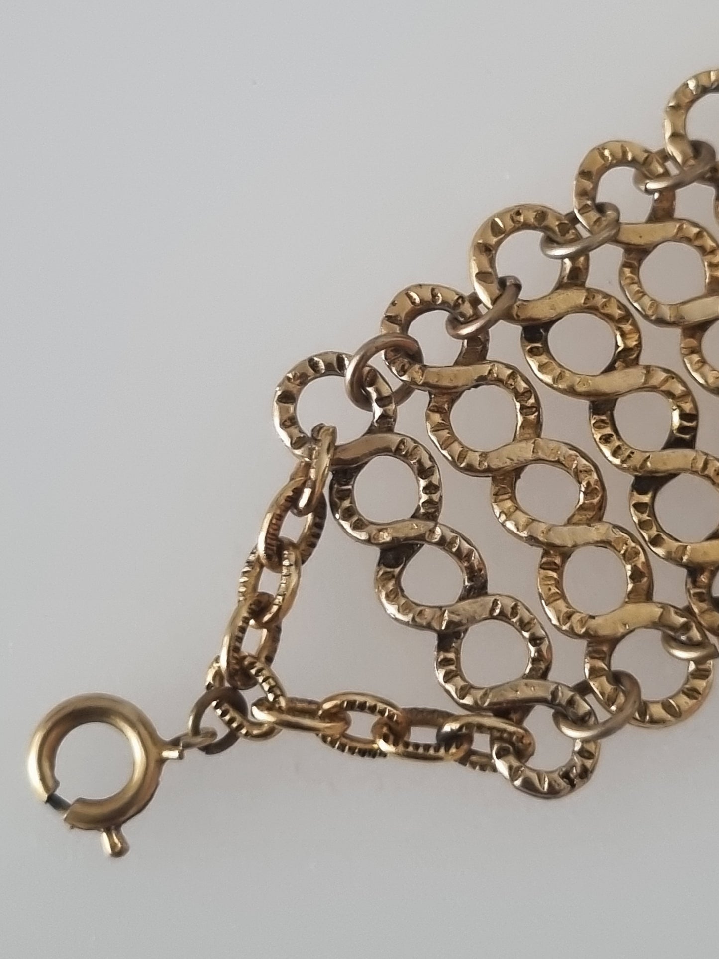 Vintage Bracelet Boho Wide Mesh Chain Link Jewellery