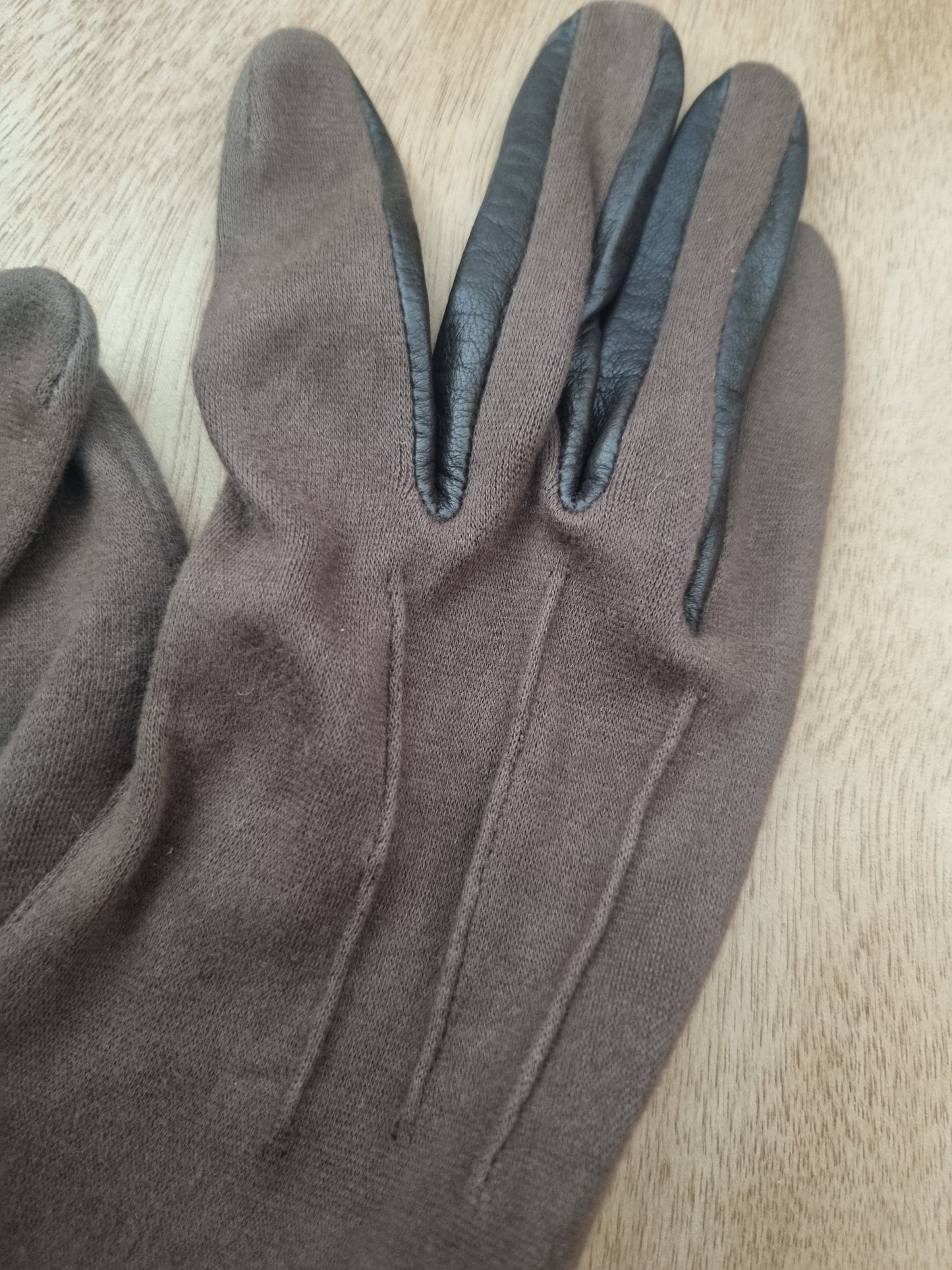 Vintage Gloves Brown Polymix Dent Fownes Maltese