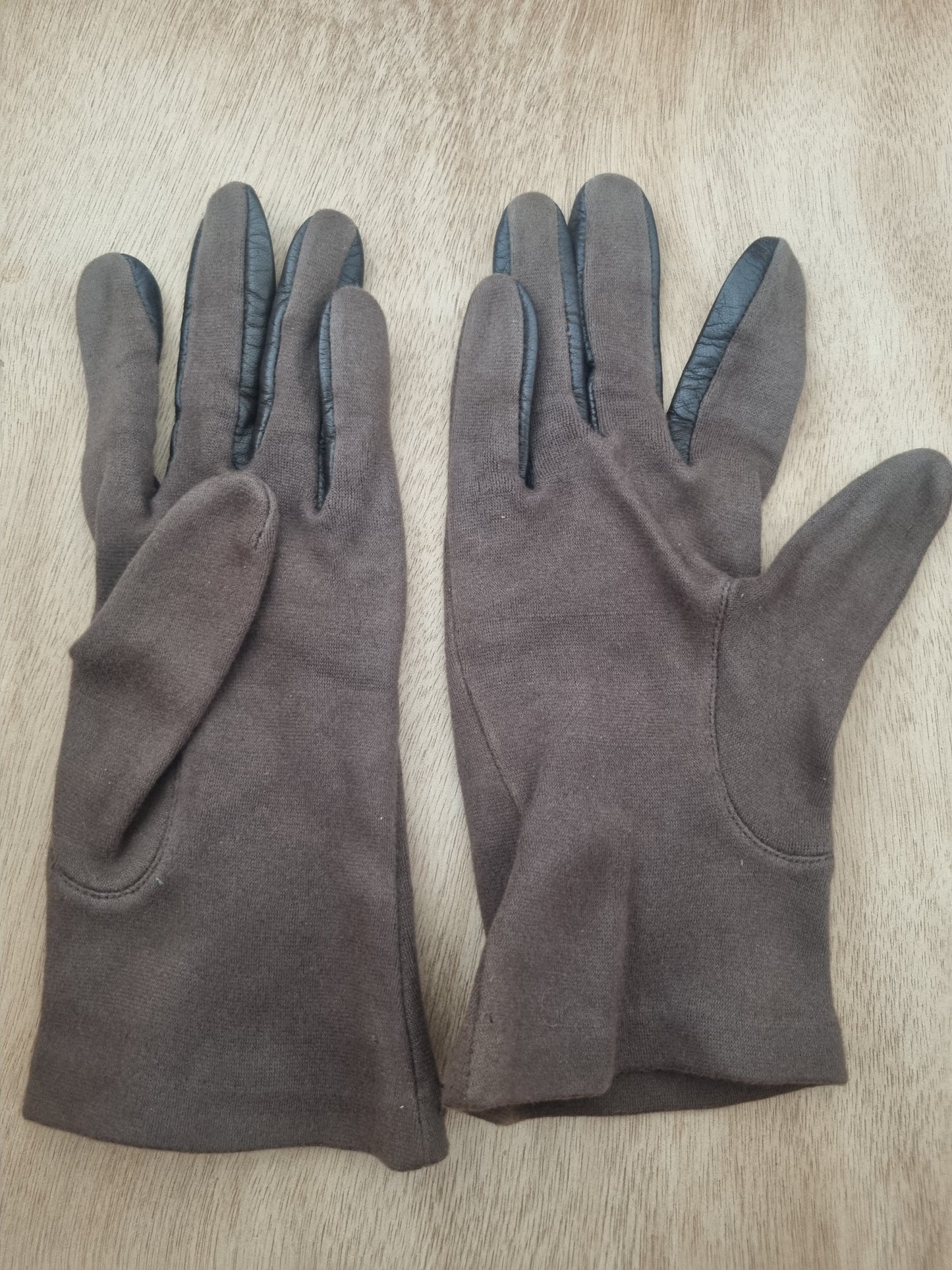 Vintage Gloves Brown Polymix Dent Fownes Maltese
