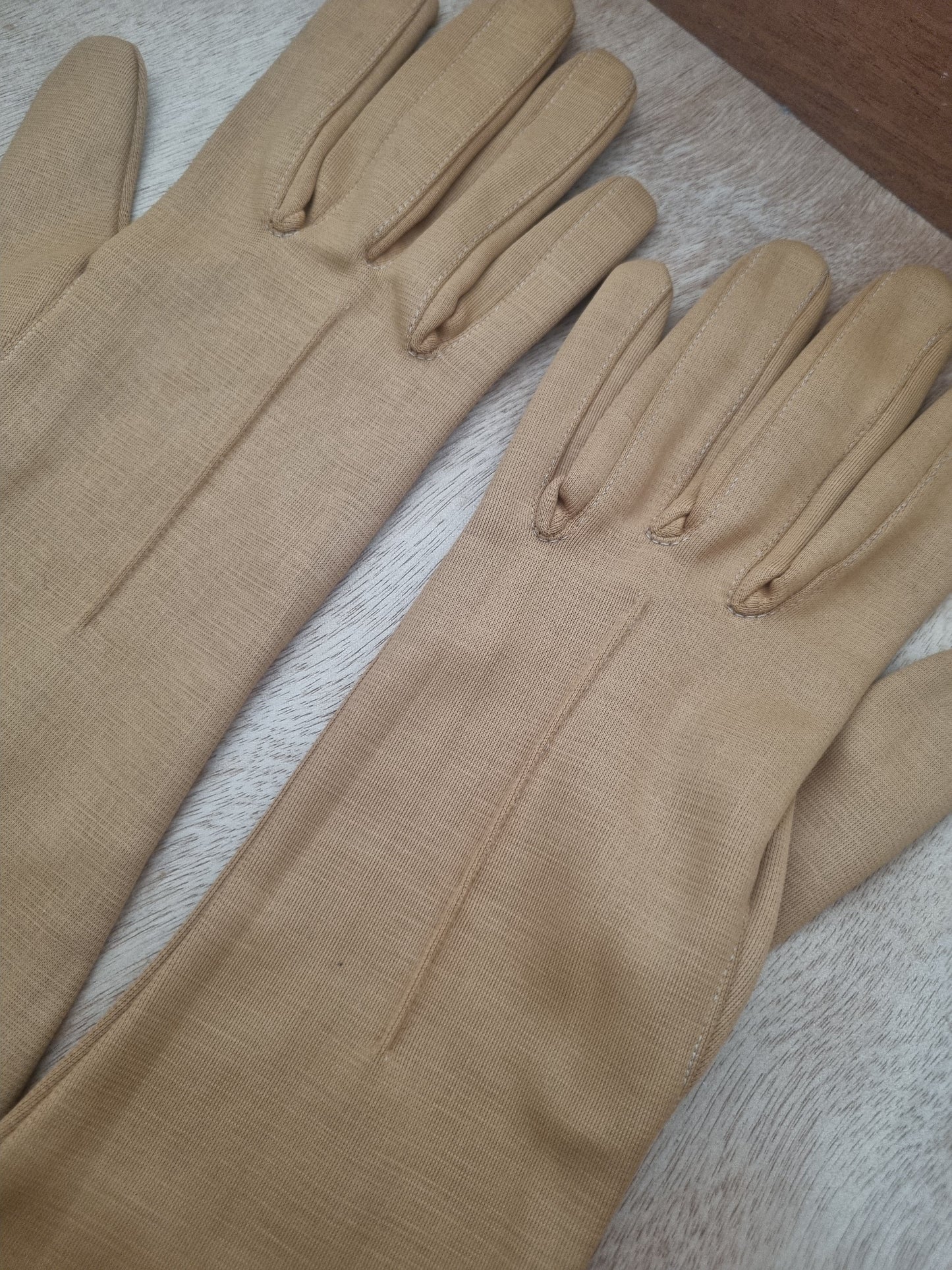 Vintage Gloves Mustard Yellow Polymix