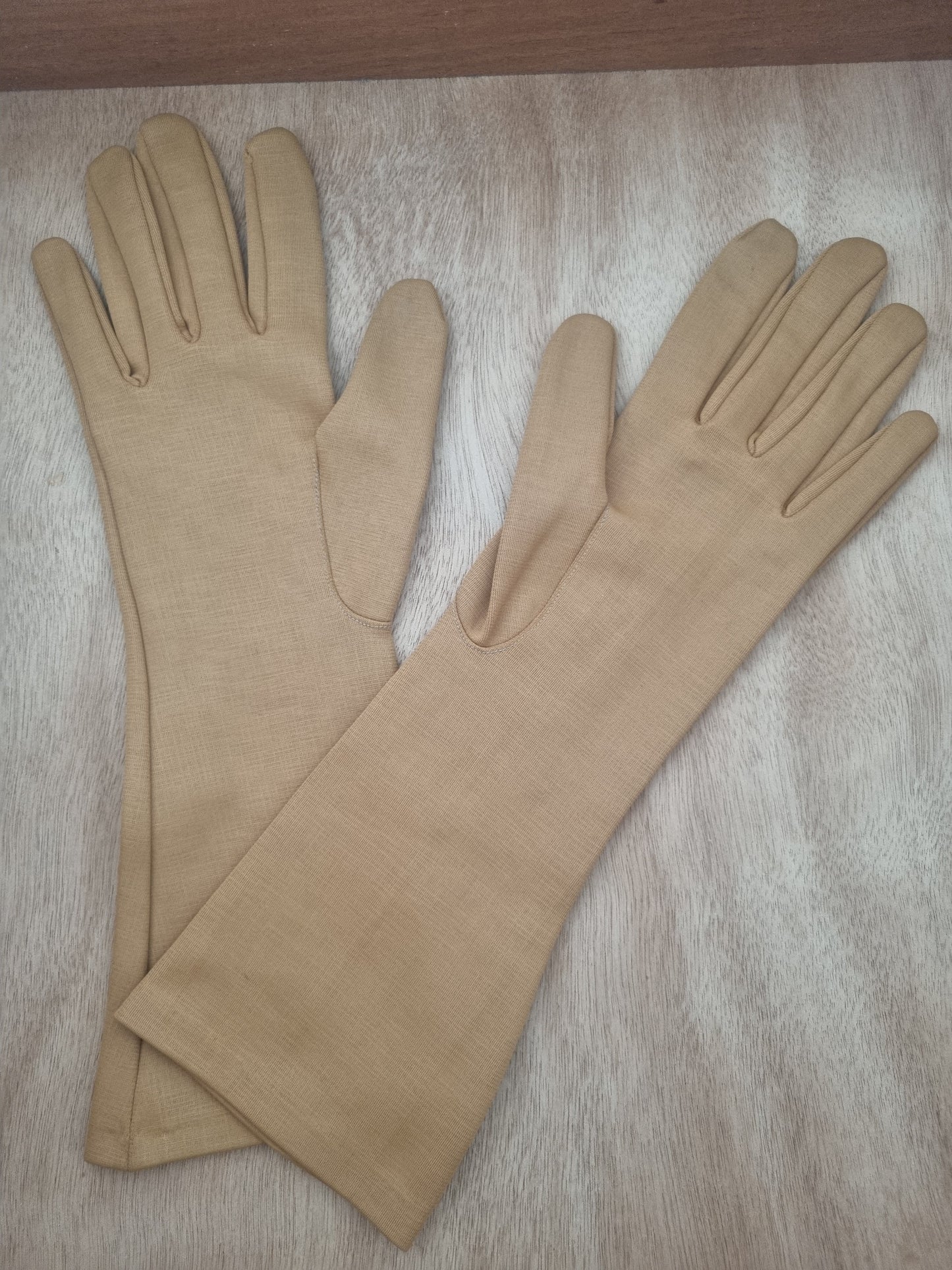 Vintage Gloves Mustard Yellow Polymix