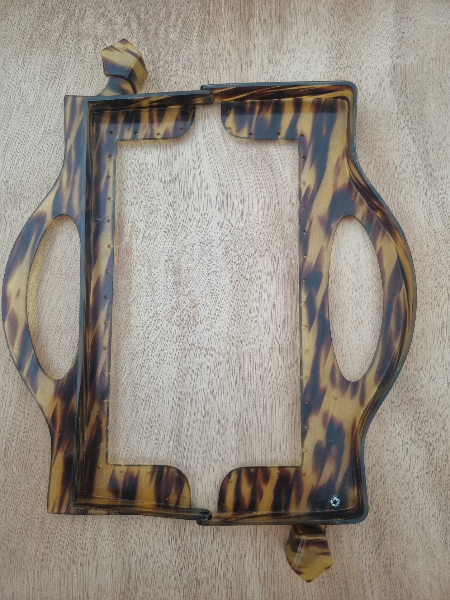 Vintage Handbag Handle for Bag Making. Bakelite Tortoiseshell 50s Top Handle. Haberdashery
