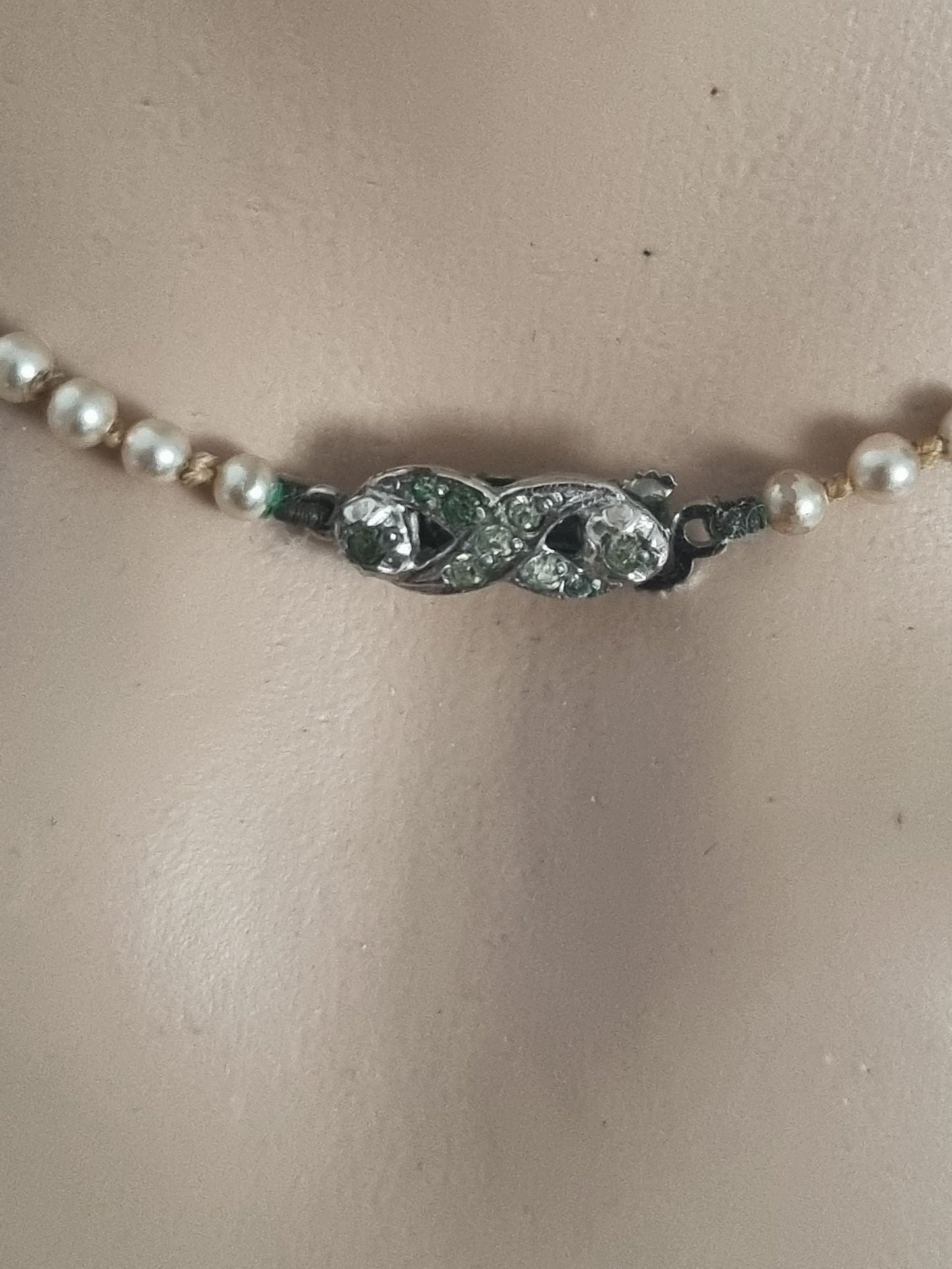 Vintage Necklace Faux Pearls 60s Cream Made In England