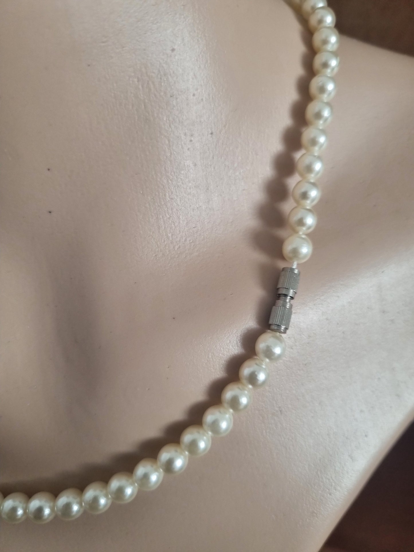 Vintage Necklace Multicoloured Faux Pearls 90s